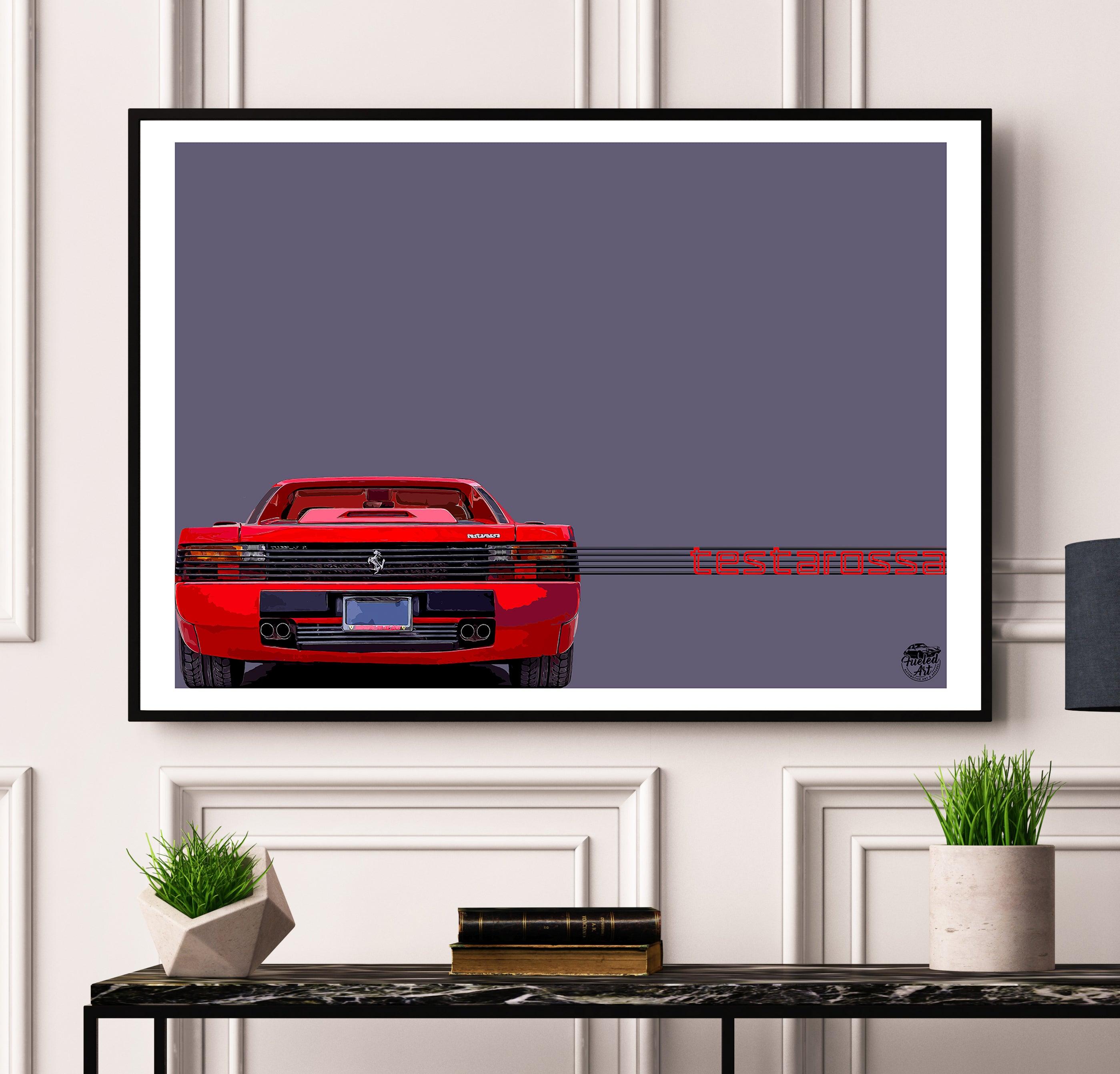 Ferrari Testarossa Print - Fueled.art