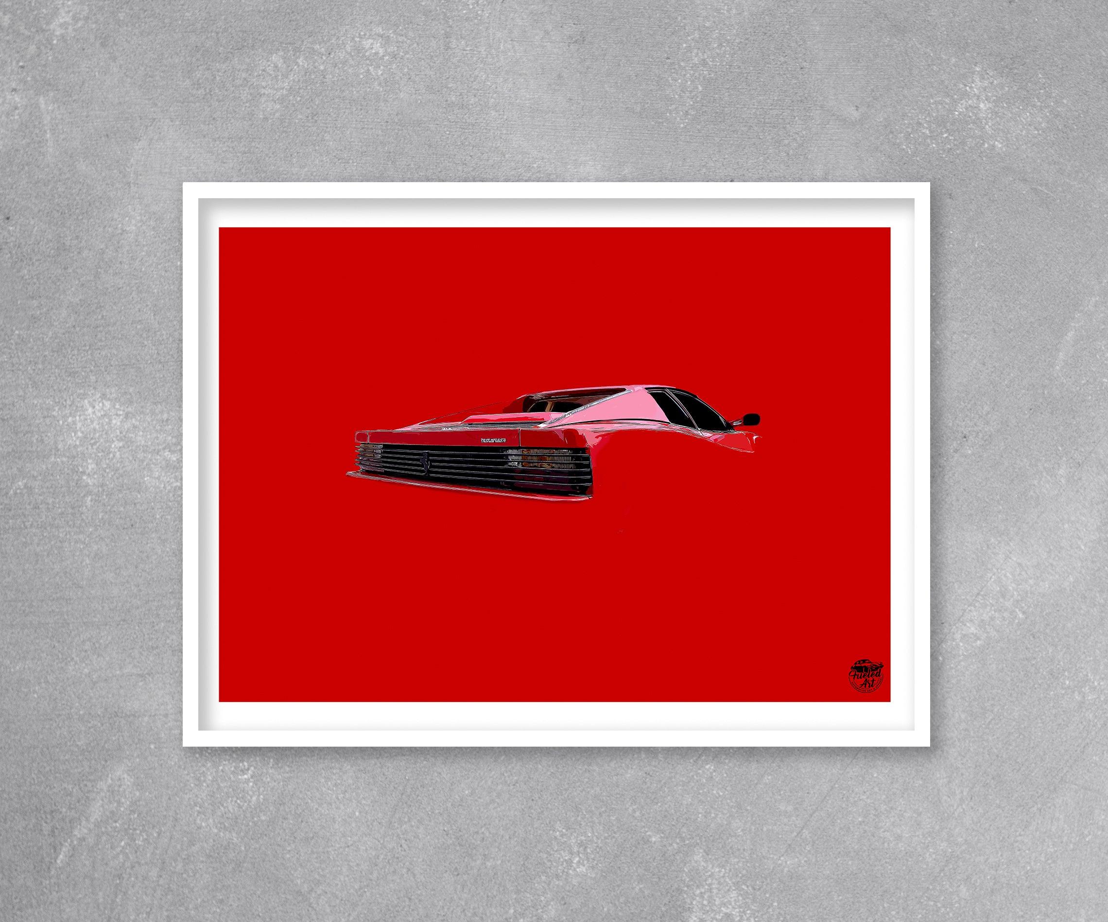 Ferrari Testarossa Print - Fueled.art