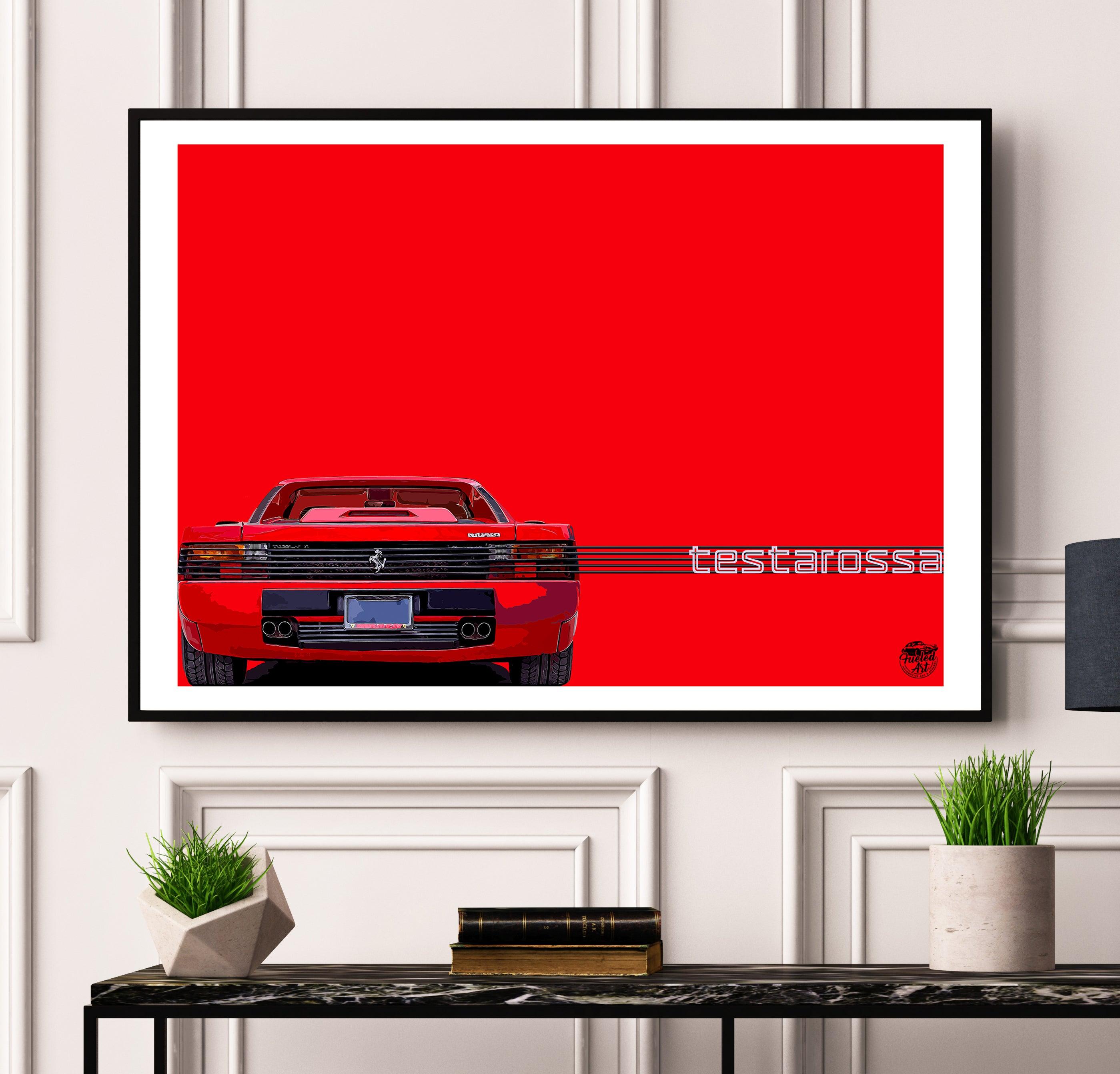 Ferrari Testarossa Print - Fueled.art