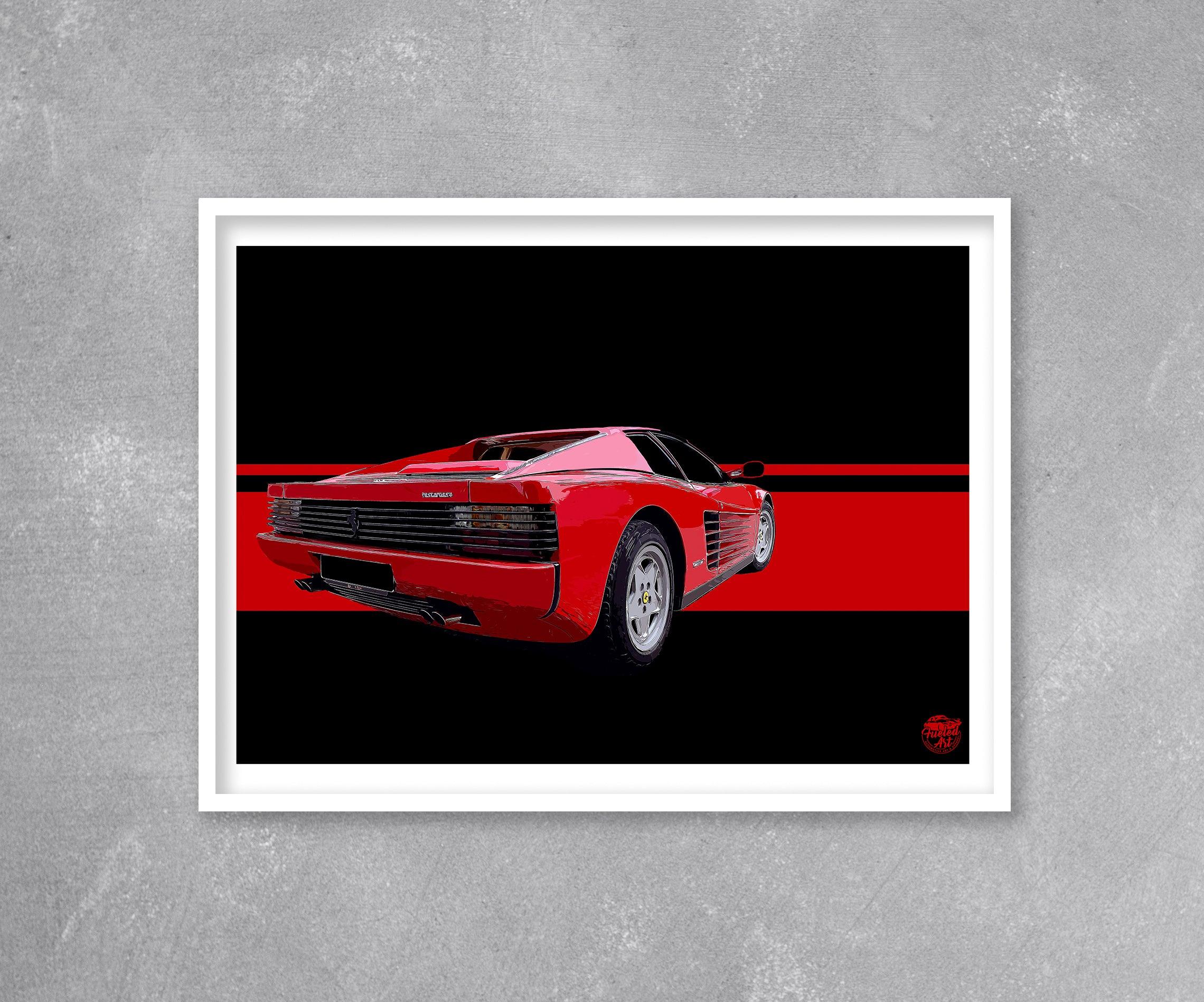 Ferrari Testarossa Print - Fueled.art