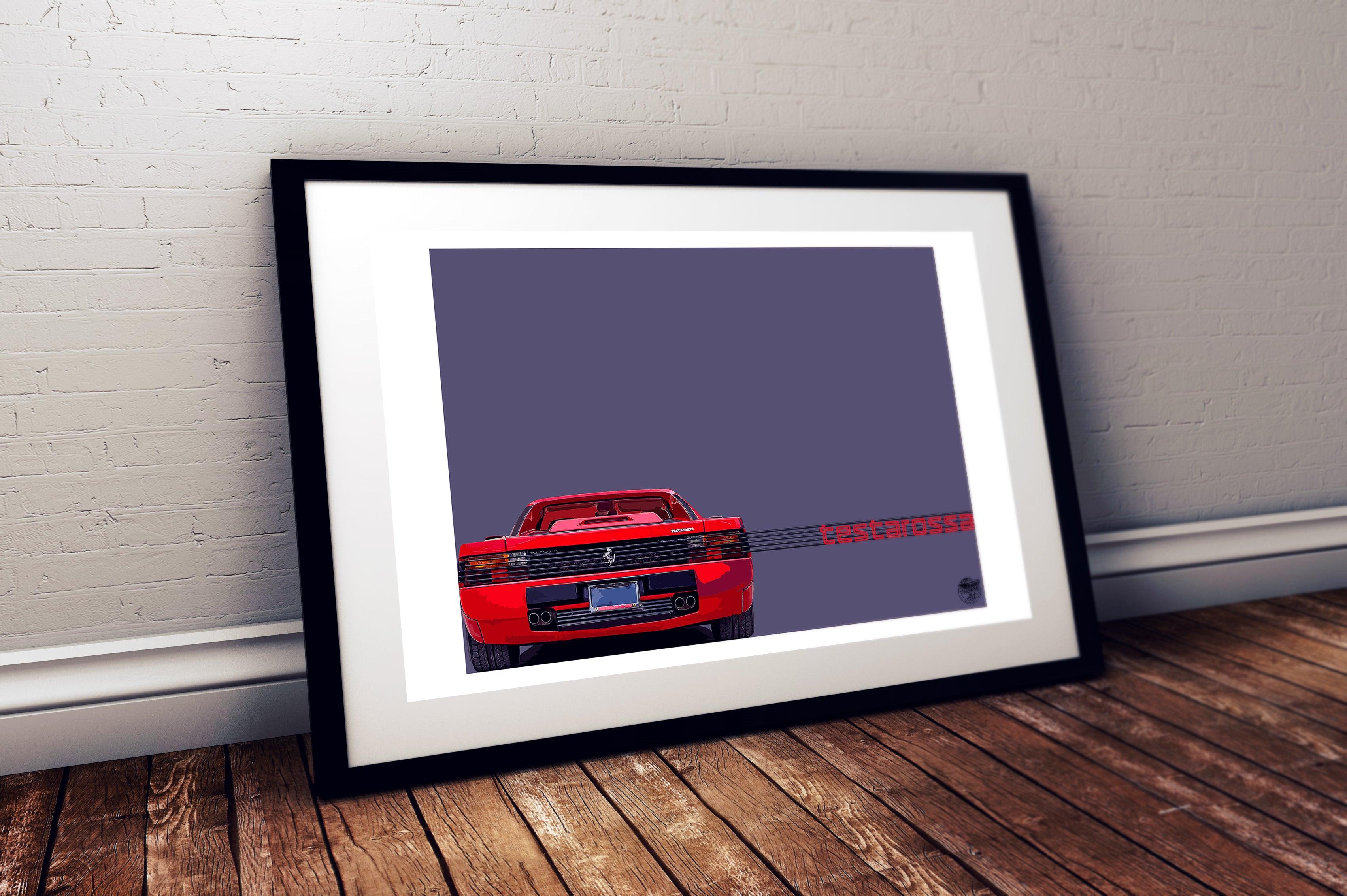 Ferrari Testarossa Print - Fueled.art