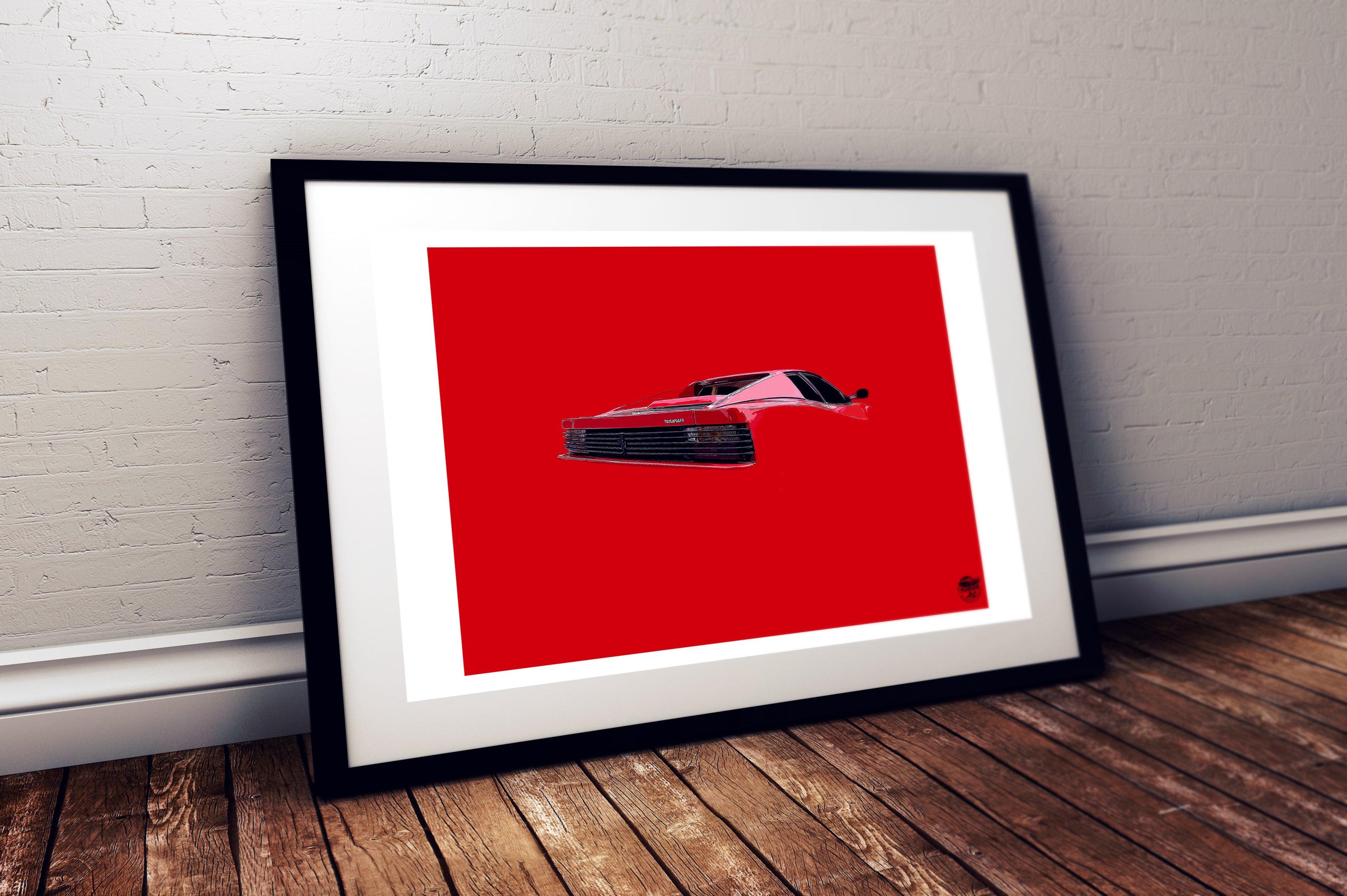 Ferrari Testarossa Print - Fueled.art