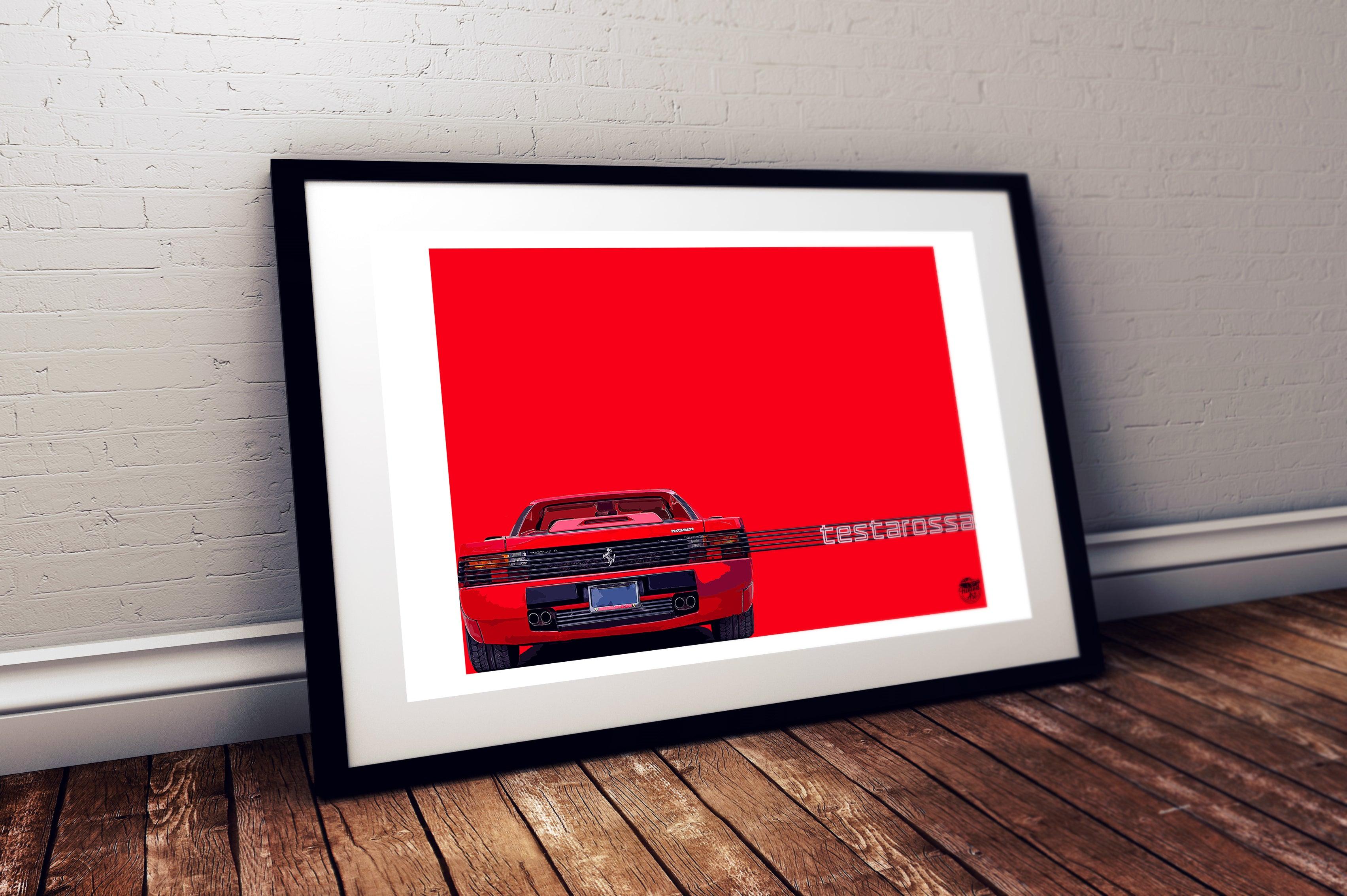 Ferrari Testarossa Print - Fueled.art