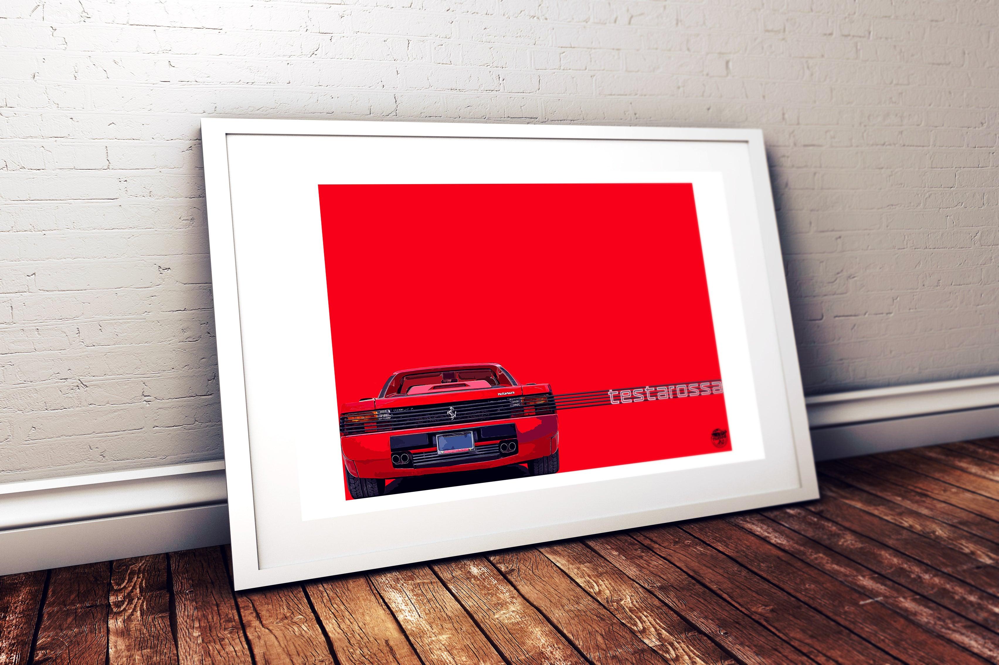 Ferrari Testarossa Print - Fueled.art