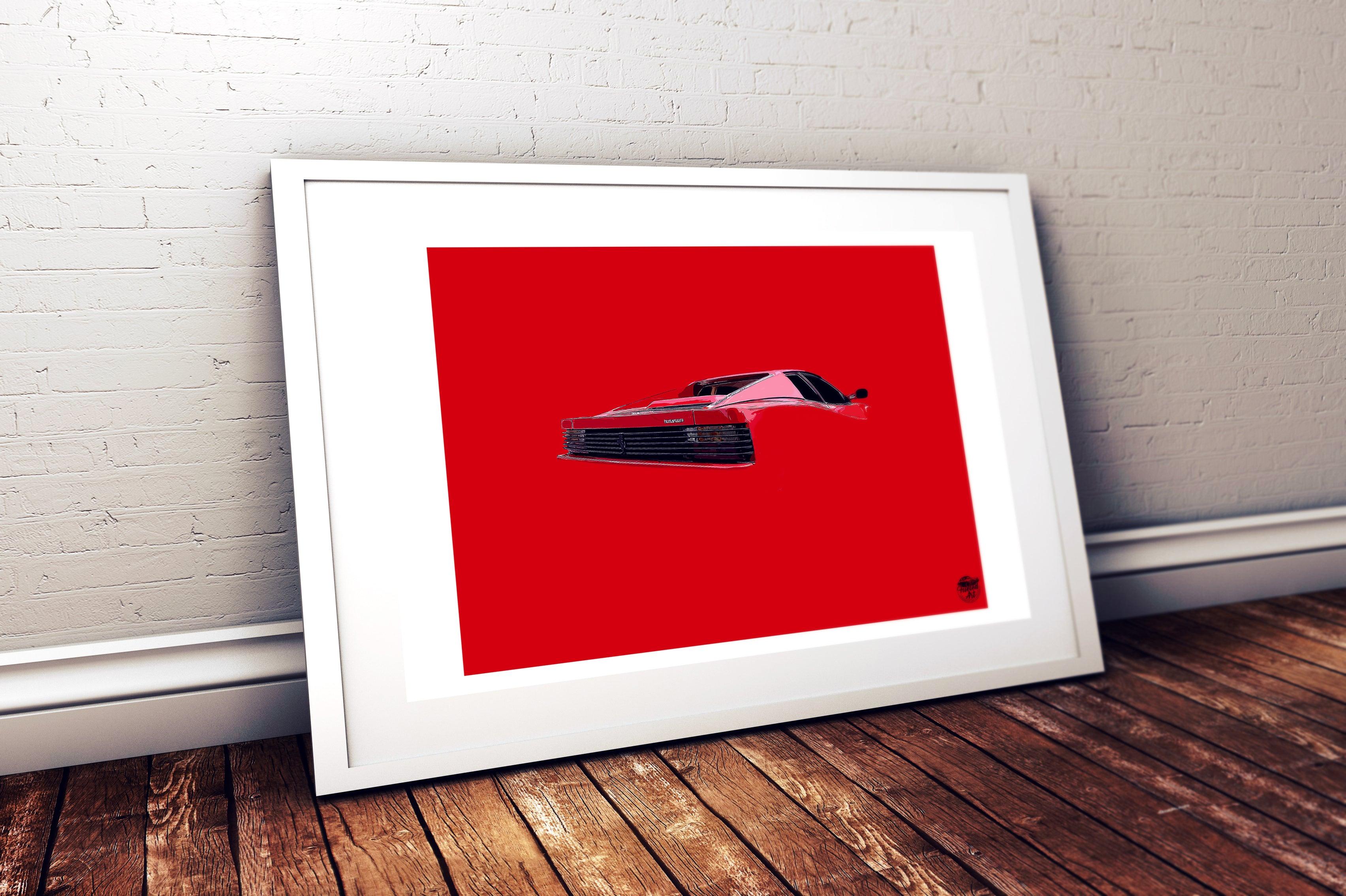 Ferrari Testarossa Print - Fueled.art