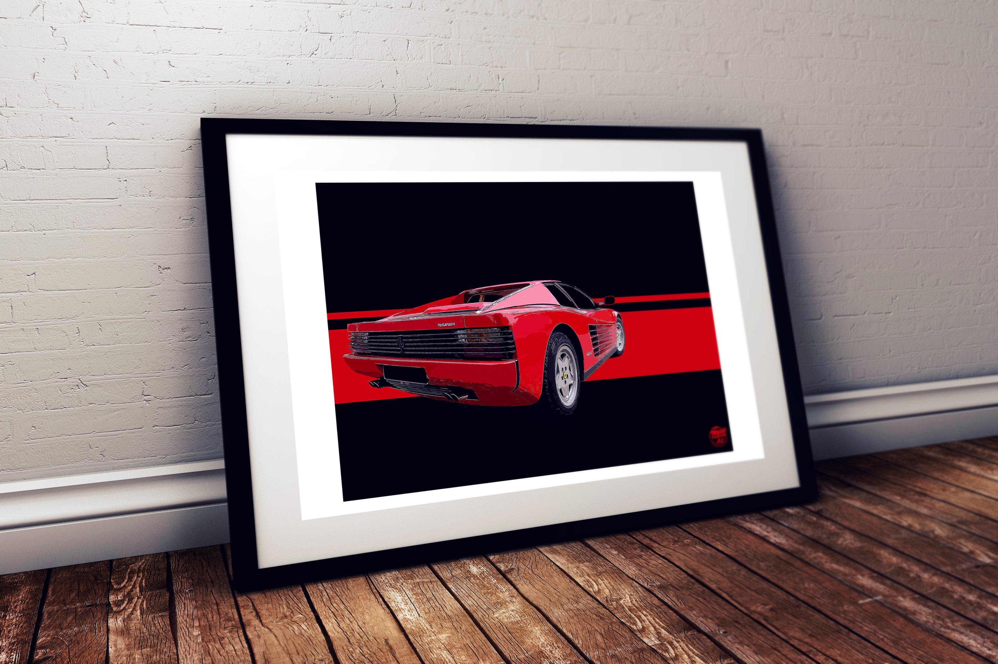 Ferrari Testarossa Print - Fueled.art