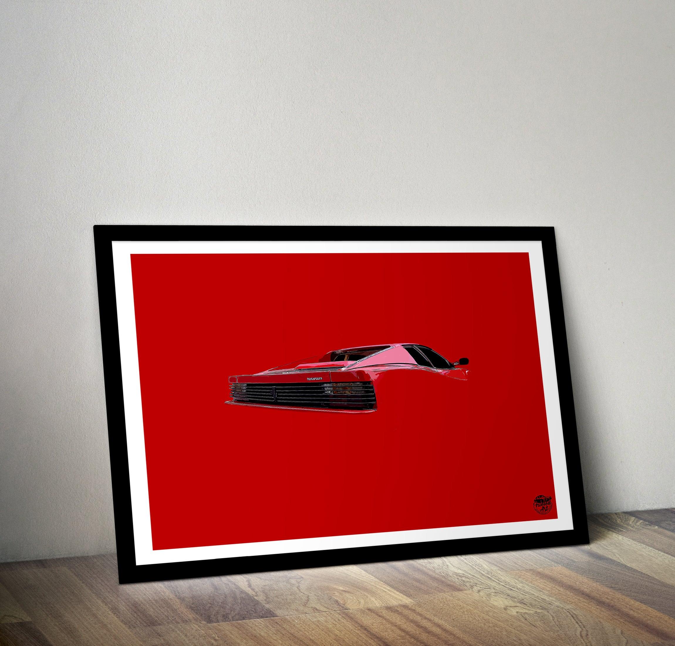 Ferrari Testarossa Print - Fueled.art