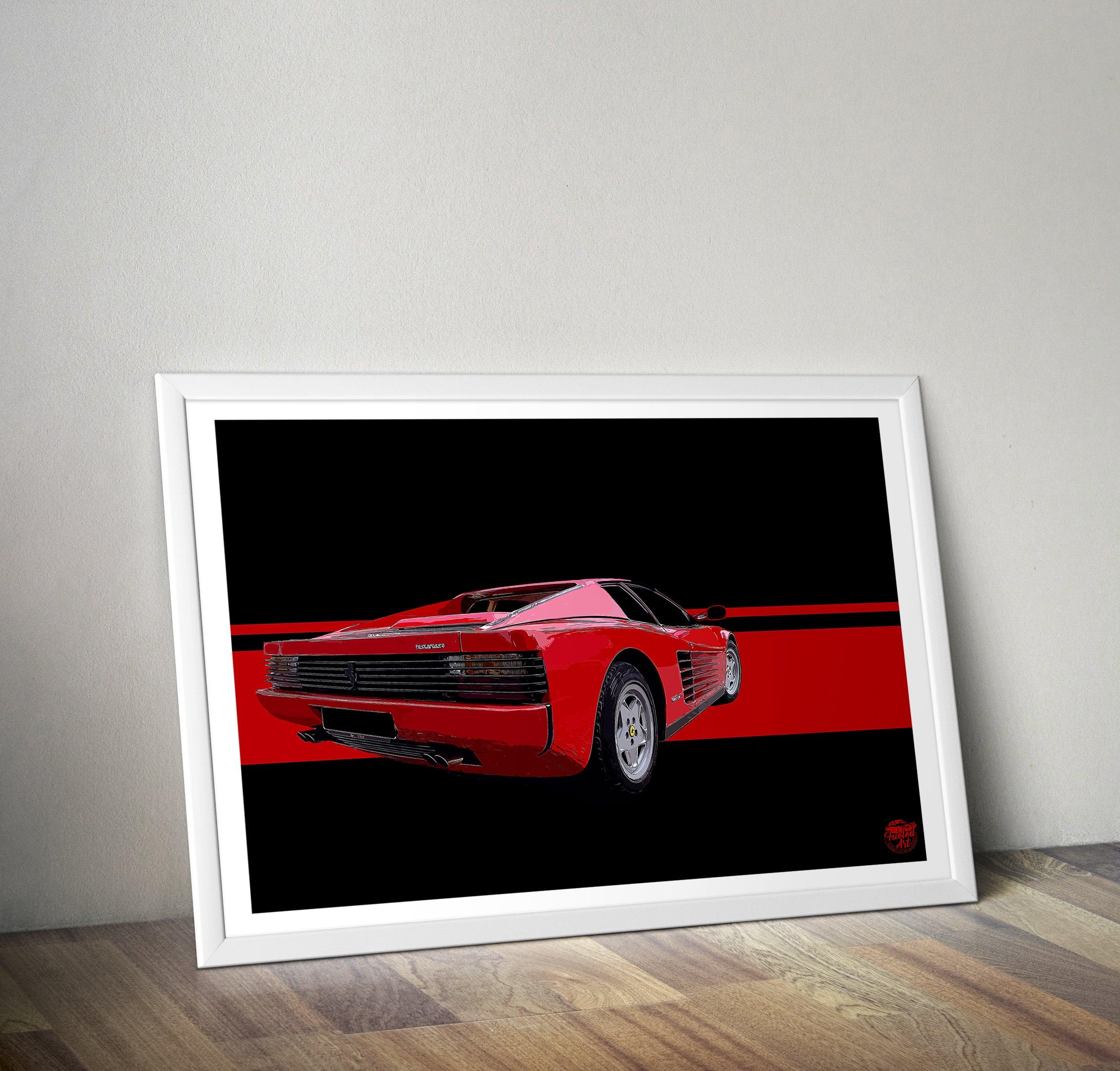 Ferrari Testarossa Print - Fueled.art