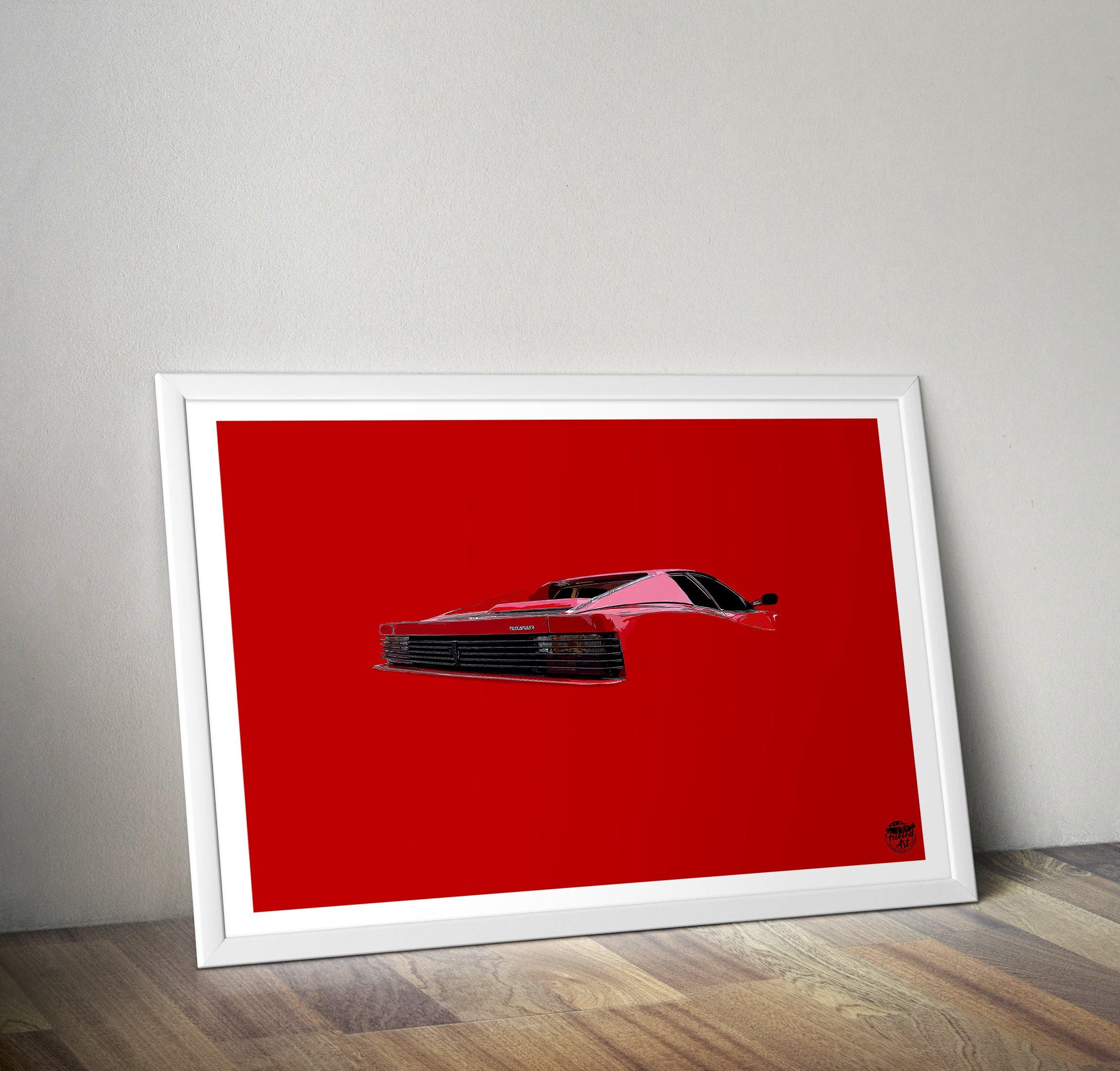 Ferrari Testarossa Print - Fueled.art