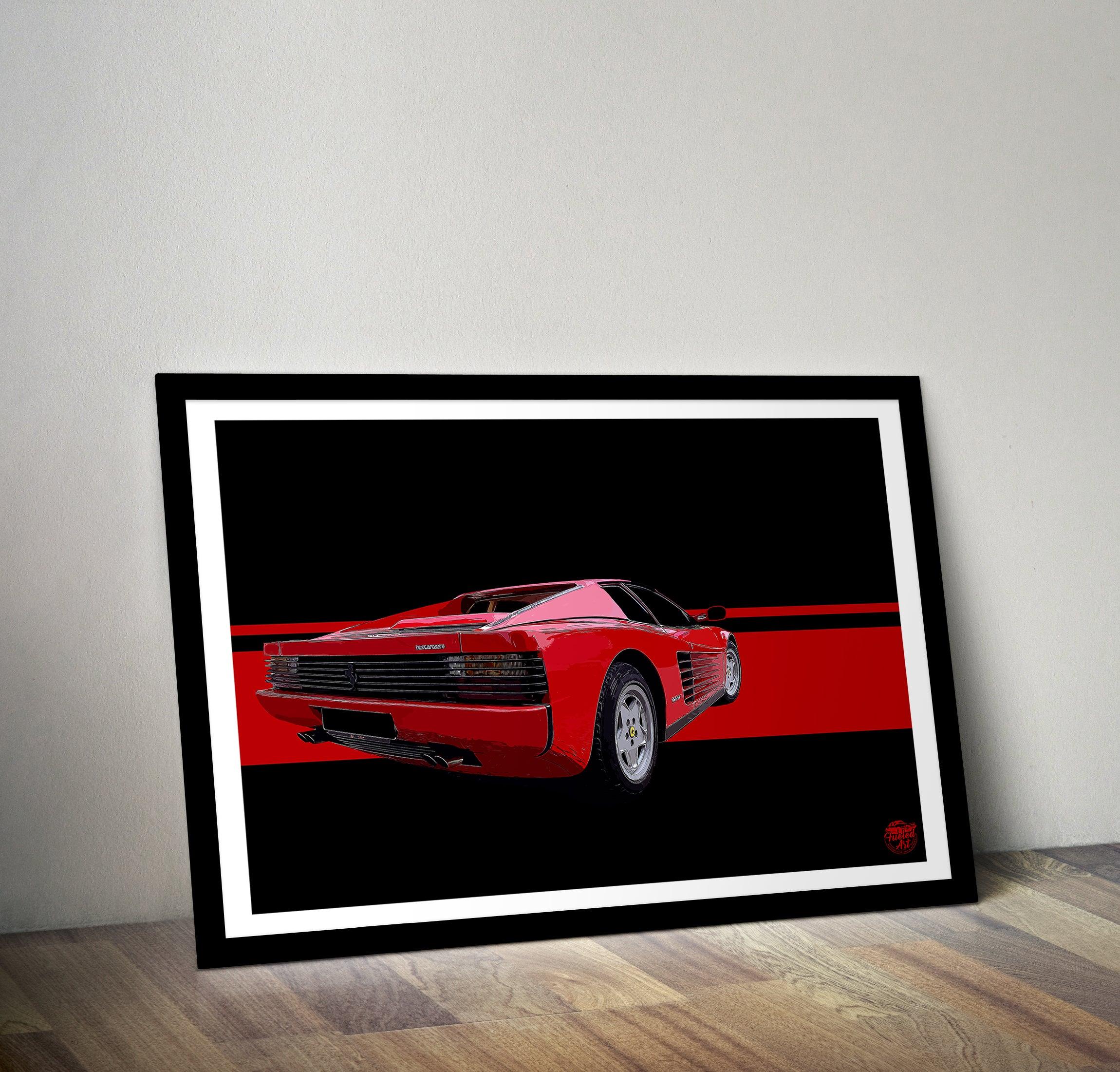 Ferrari Testarossa Print - Fueled.art