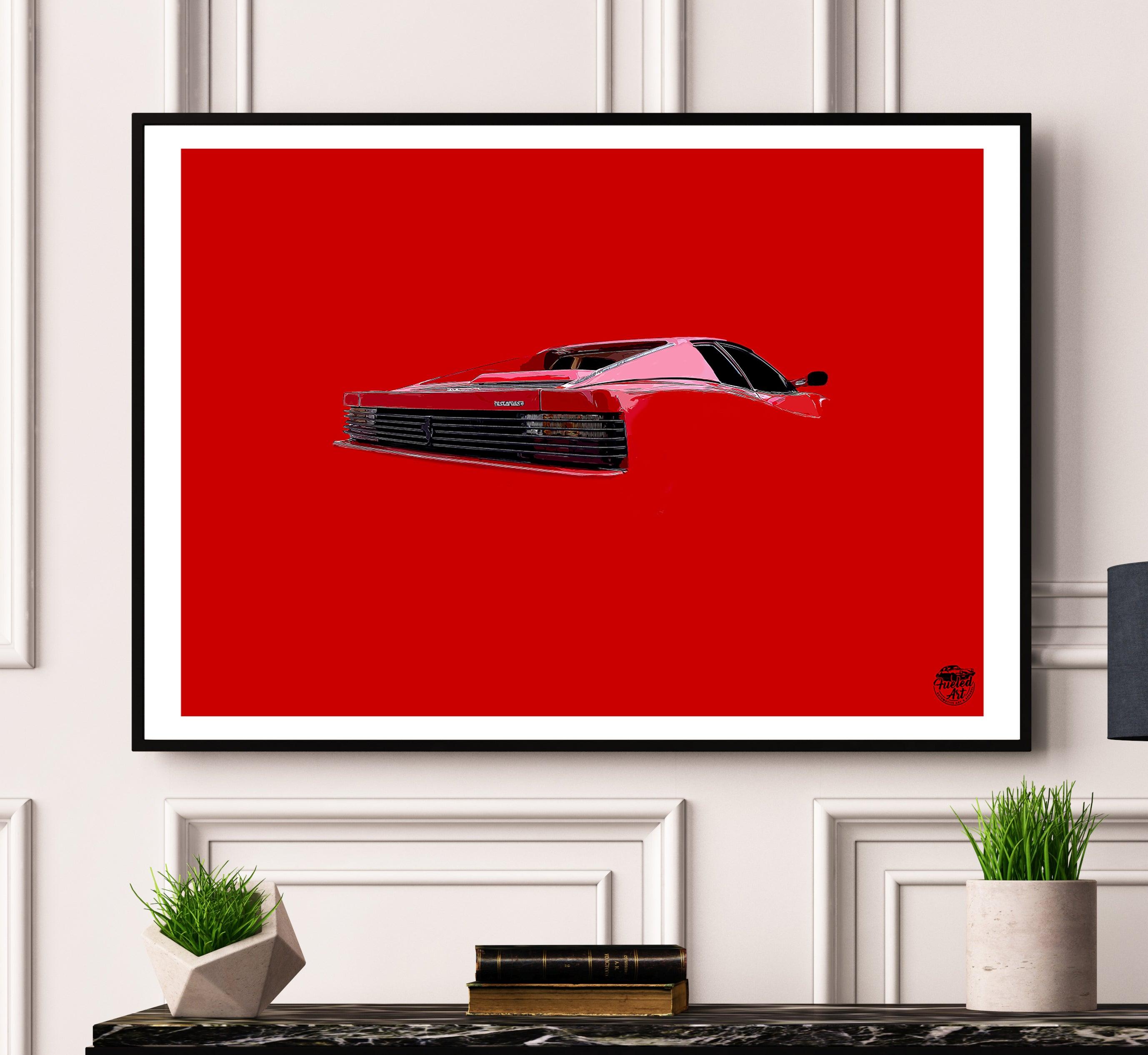 Ferrari Testarossa Print - Fueled.art