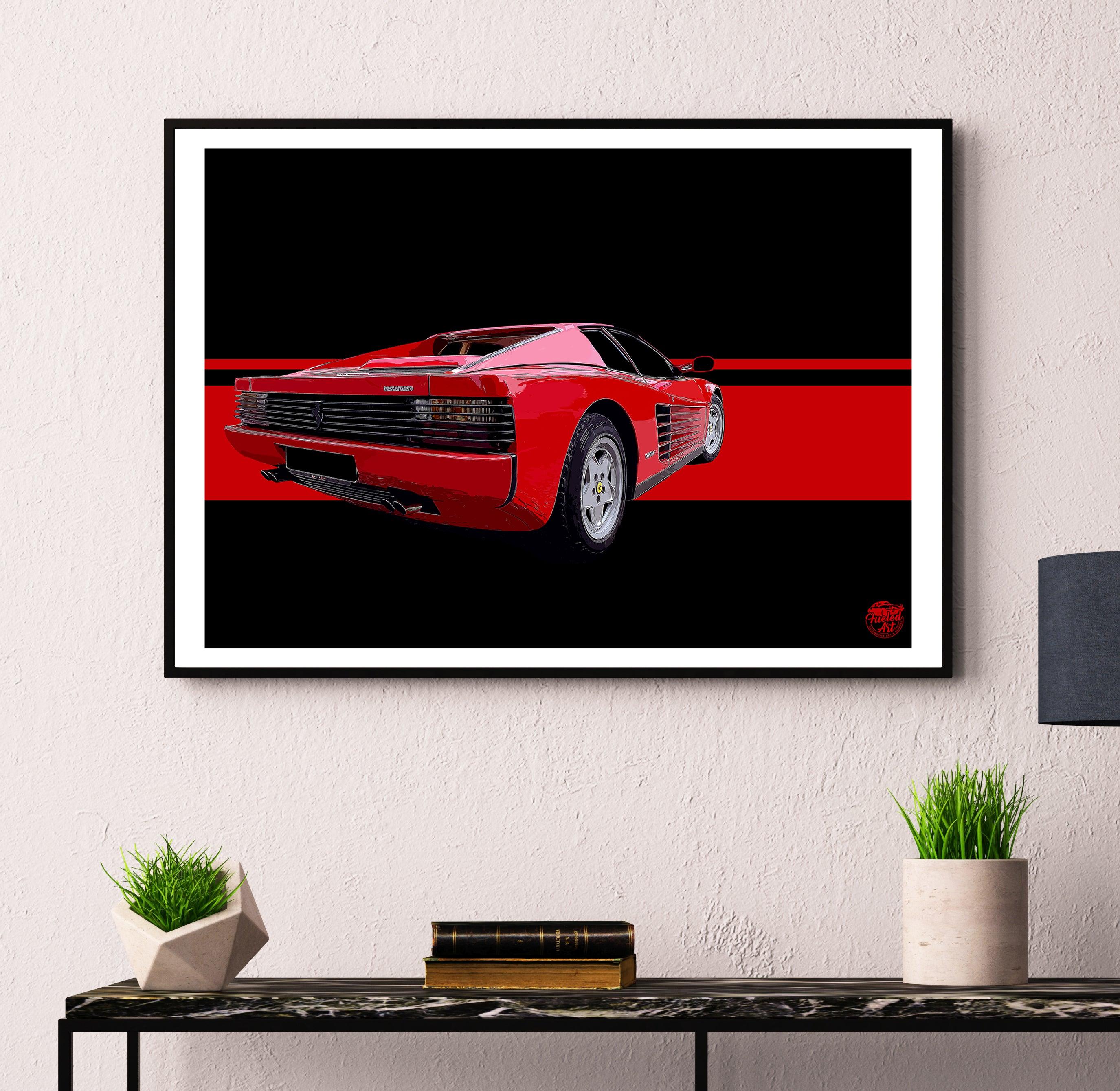 Ferrari Testarossa Print - Fueled.art