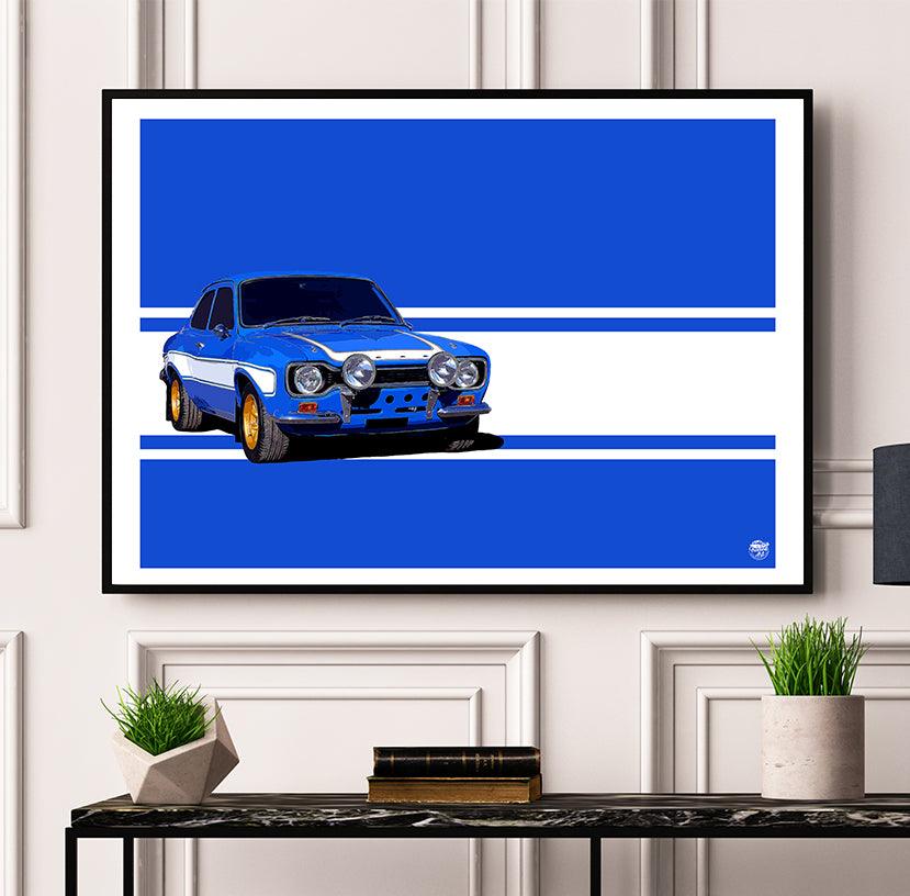 Ford Escort Mk1 RS1600 Print - Fueled.art