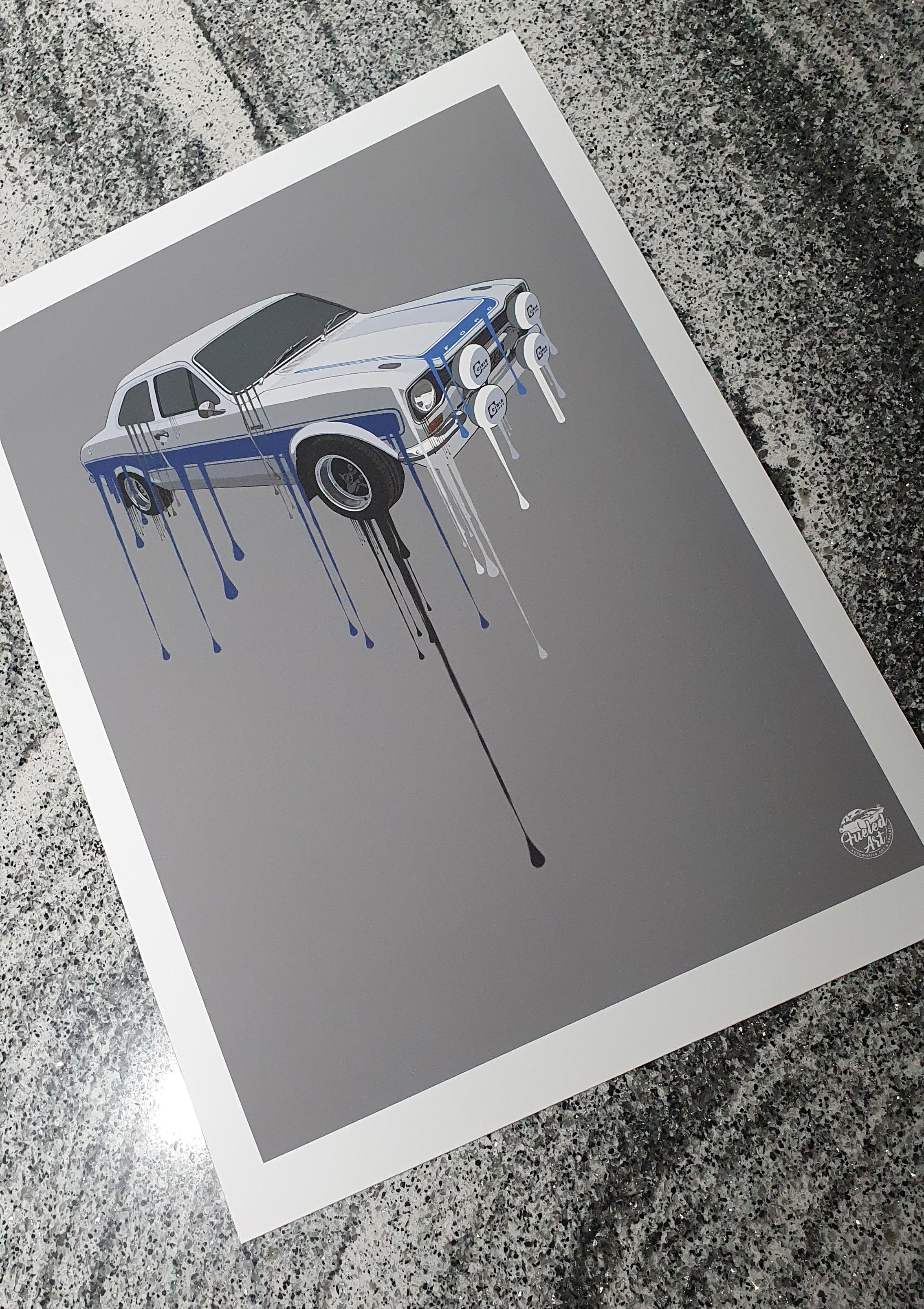 Ford Escort Mk1 RS2000 Print - Fueled.art