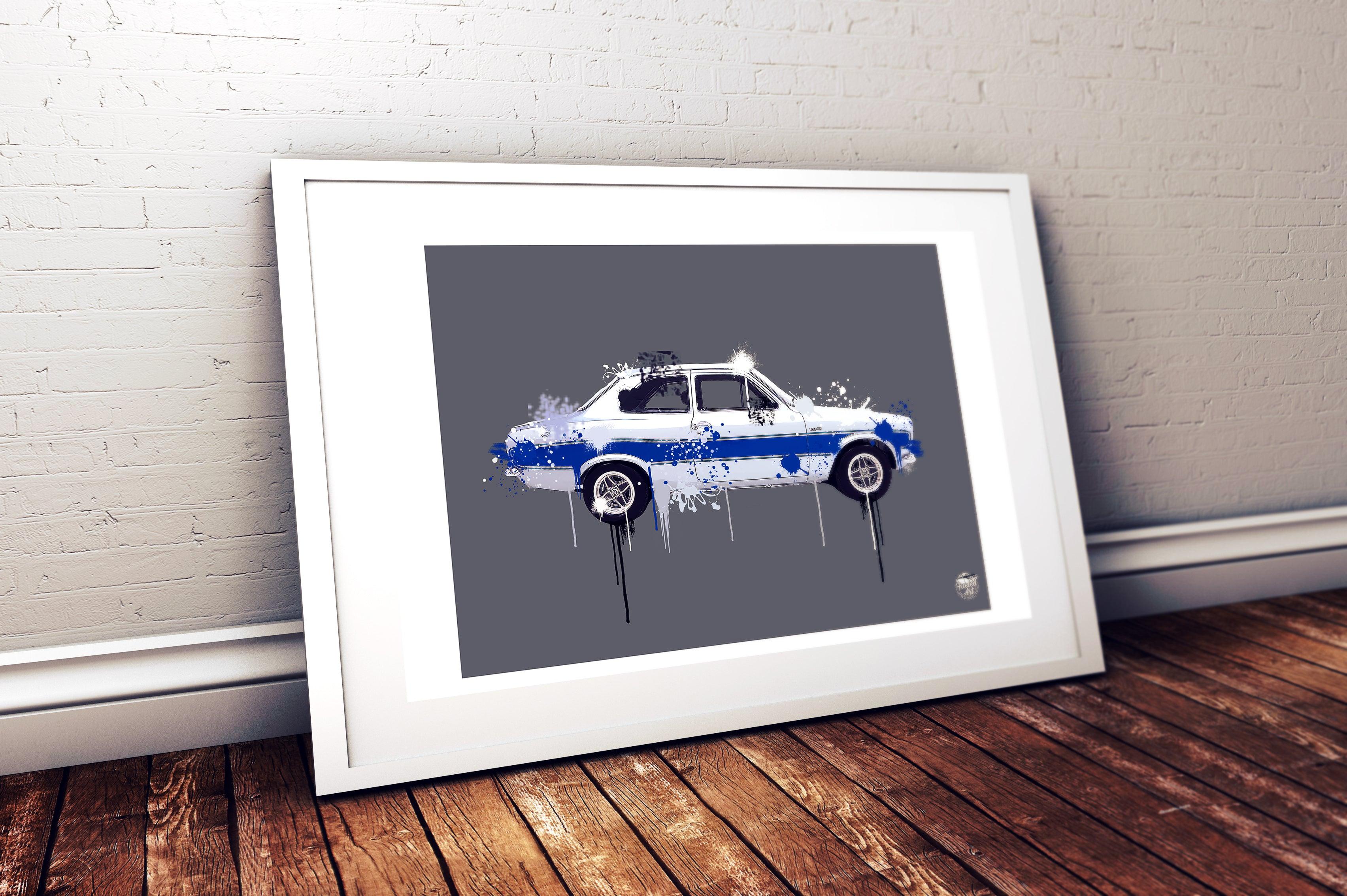 Ford Escort Mk1 RS2000 Print - Fueled.art