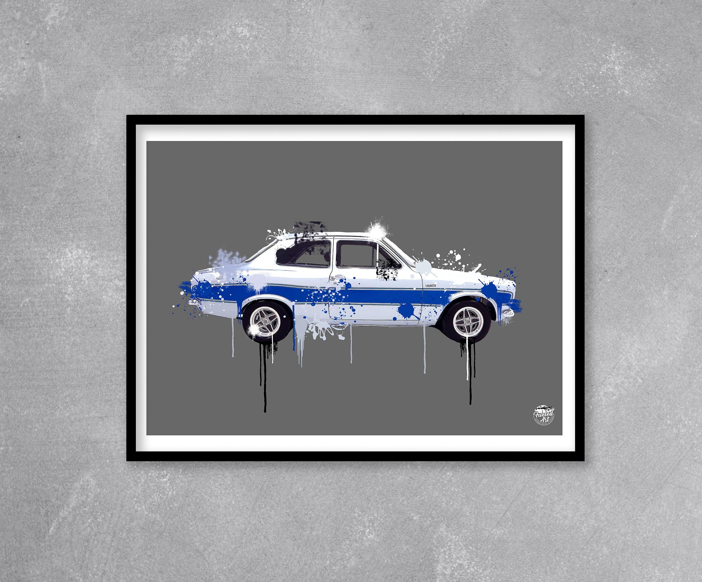 Ford Escort Mk1 RS2000 Print - Fueled.art