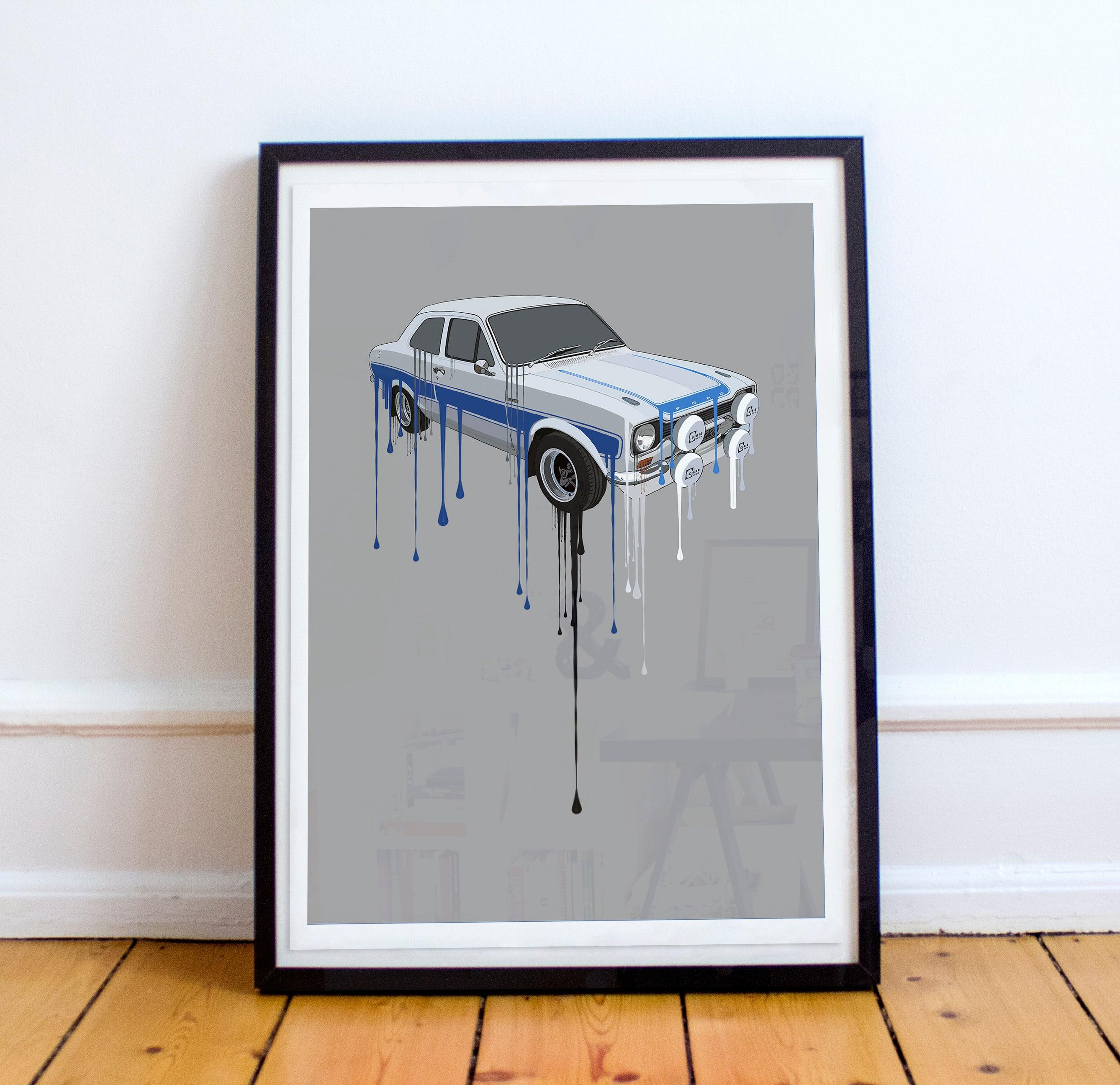 Ford Escort Mk1 RS2000 Print - Fueled.art