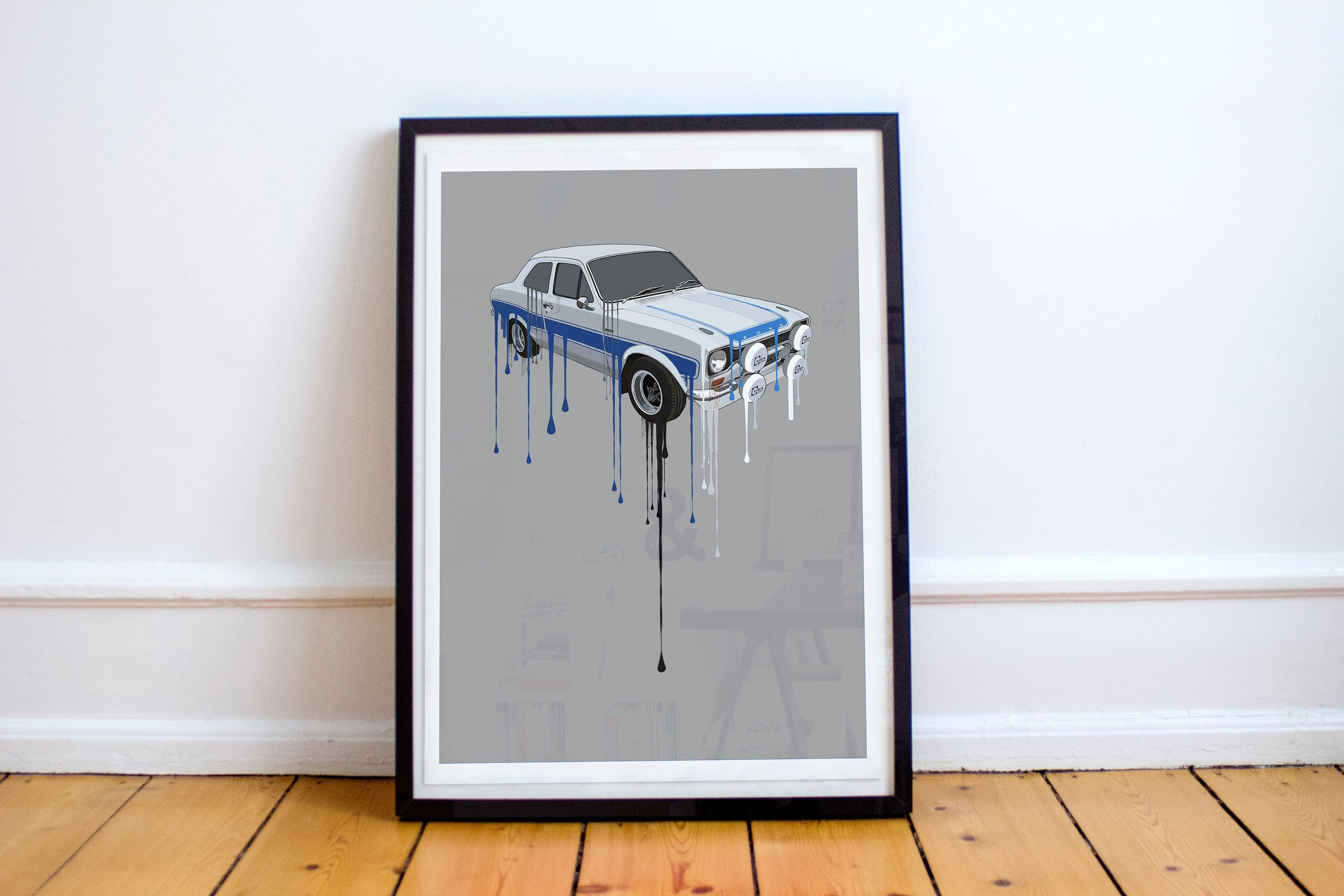 Ford Escort Mk1 RS2000 Print - Fueled.art