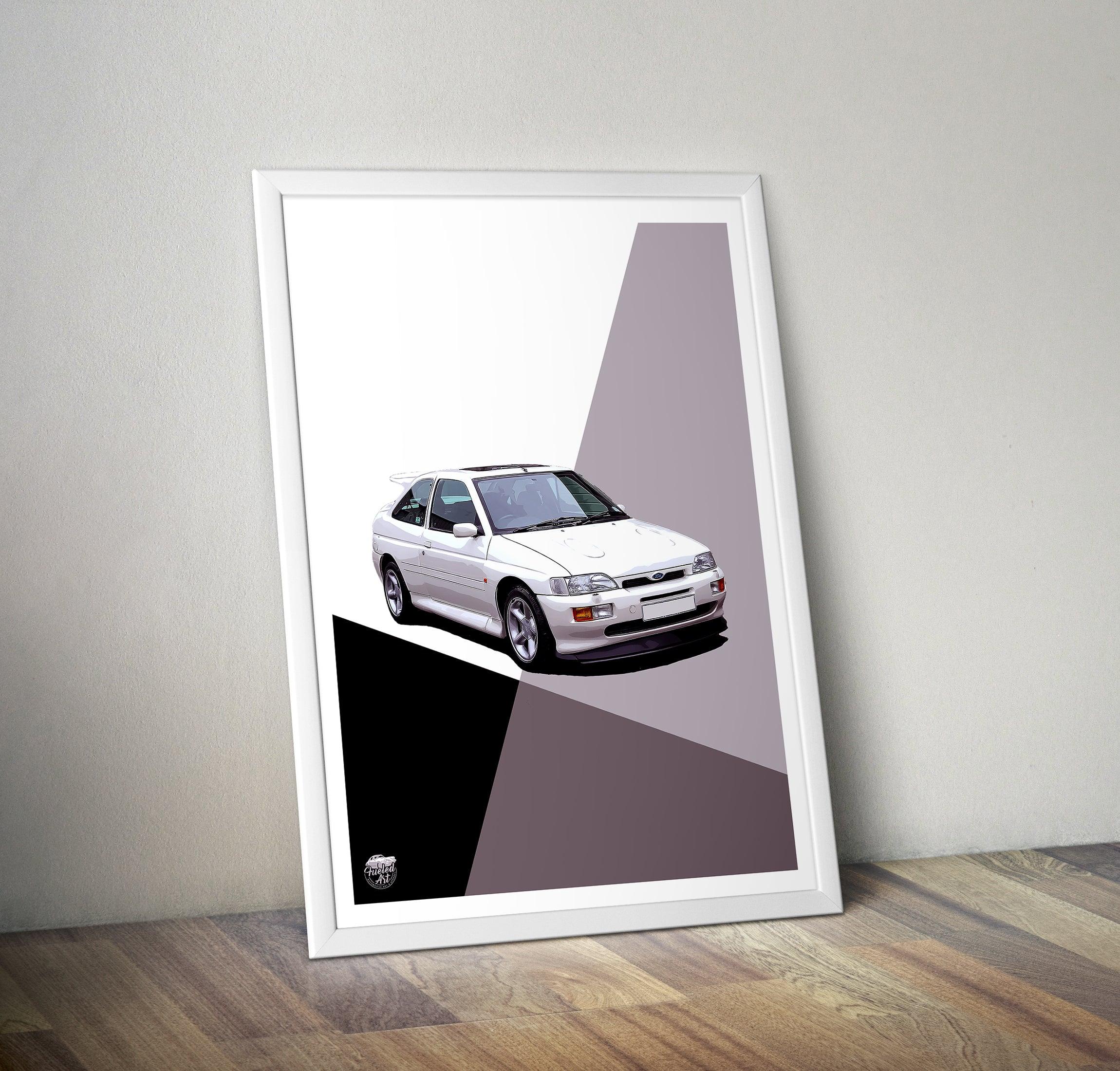 Ford Escort RS Cosworth Print - Fueled.art