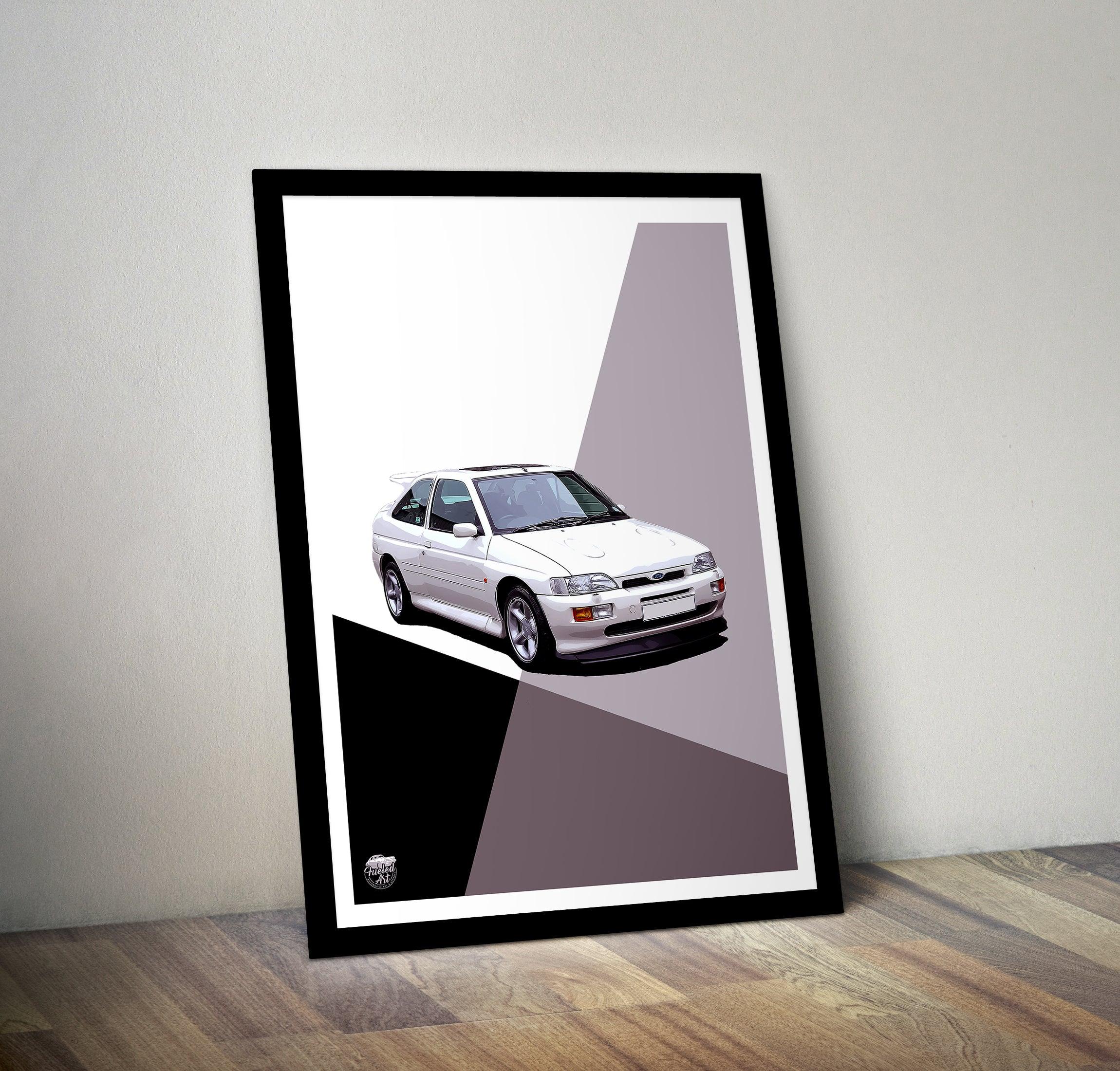 Ford Escort RS Cosworth Print - Fueled.art