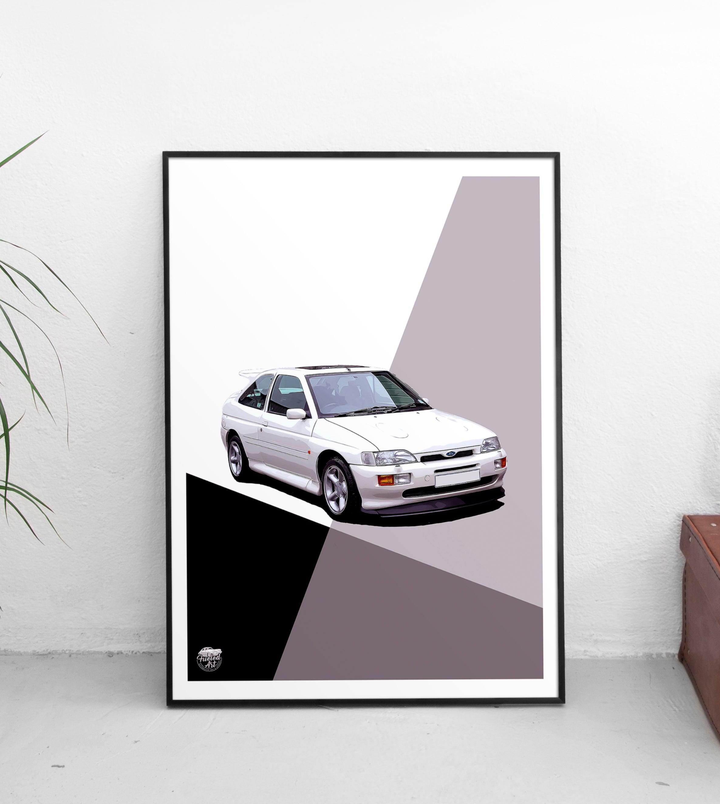 Ford Escort RS Cosworth Print - Fueled.art