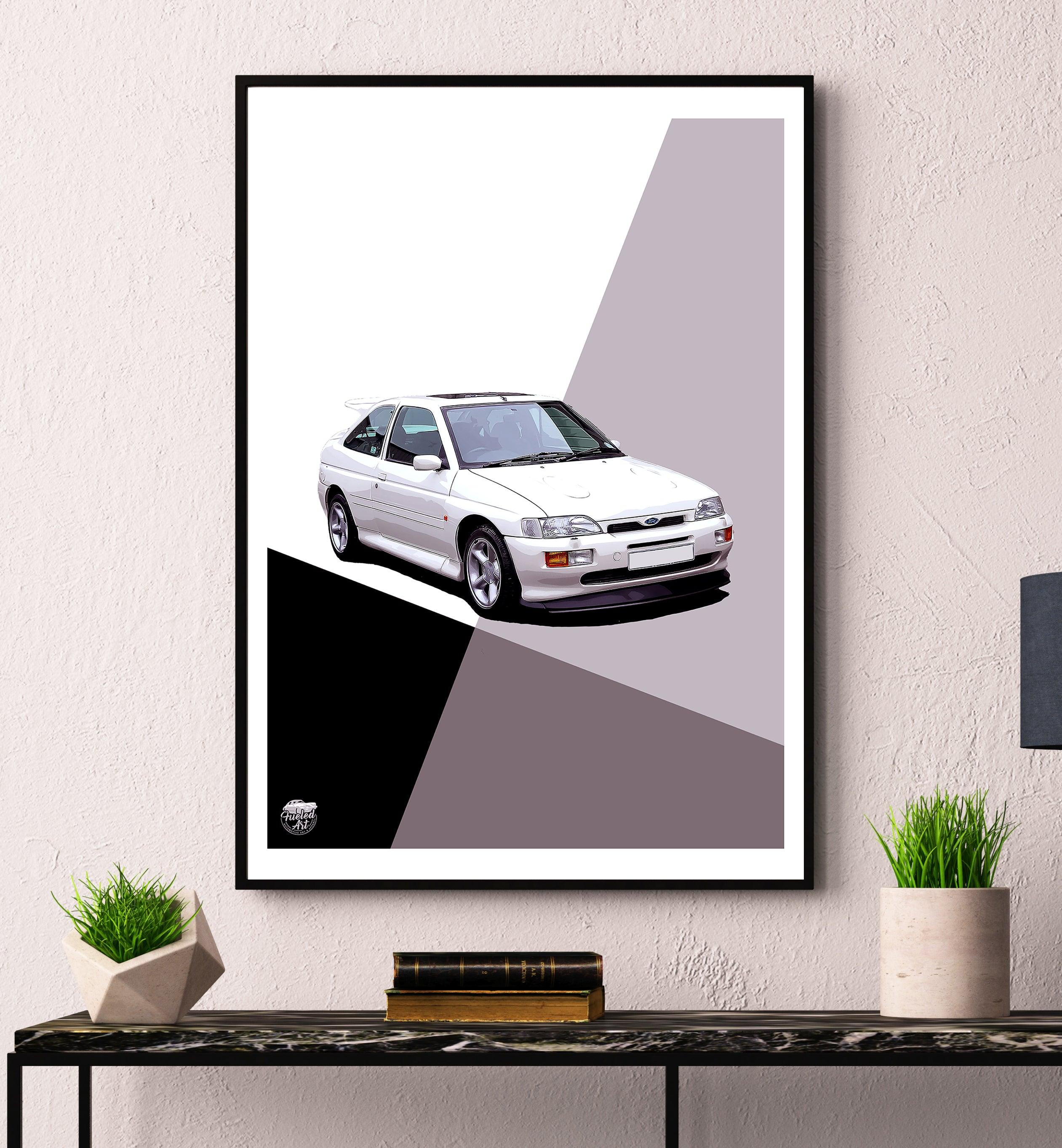 Ford Escort RS Cosworth Print - Fueled.art