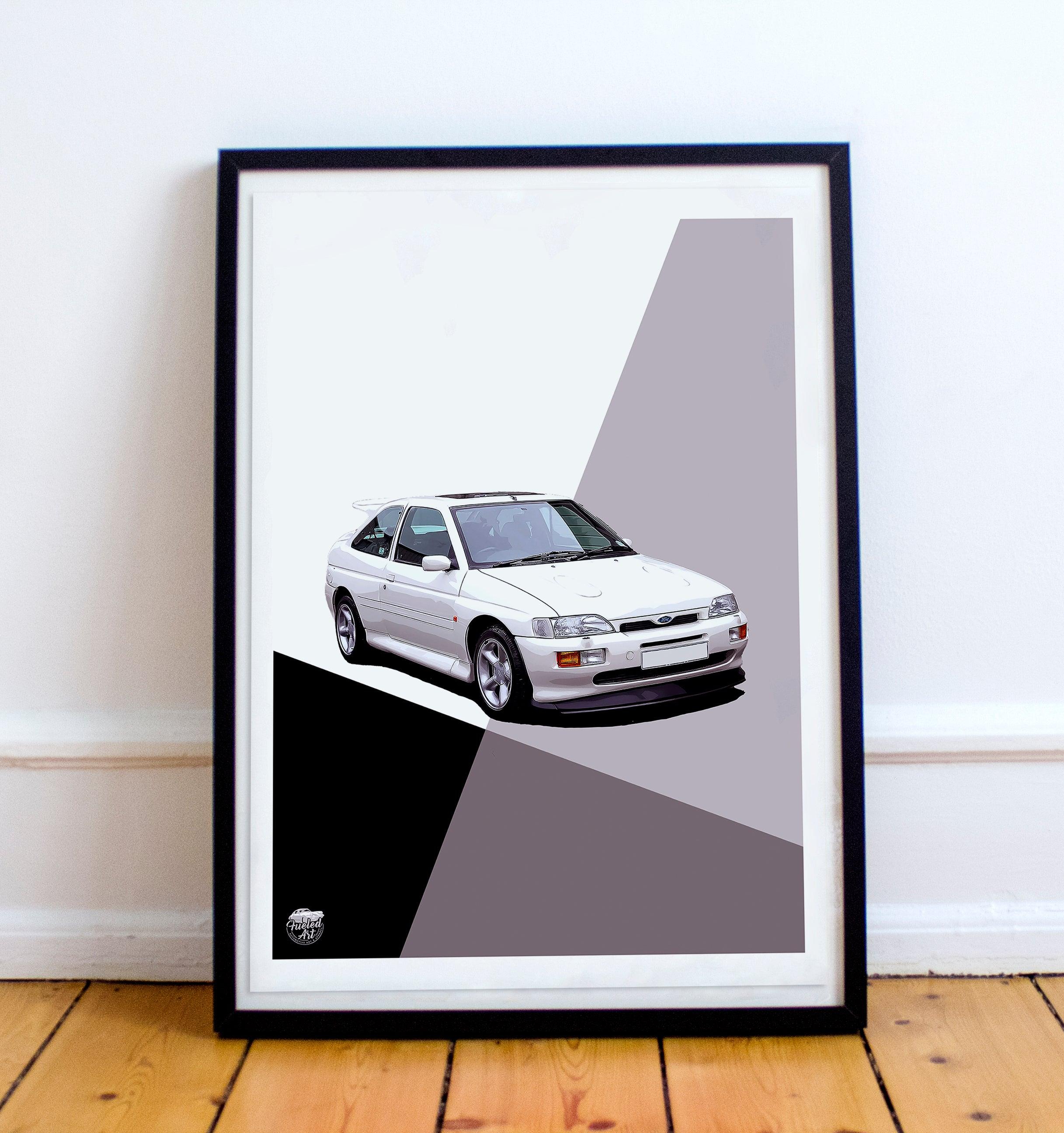 Ford Escort RS Cosworth Print - Fueled.art