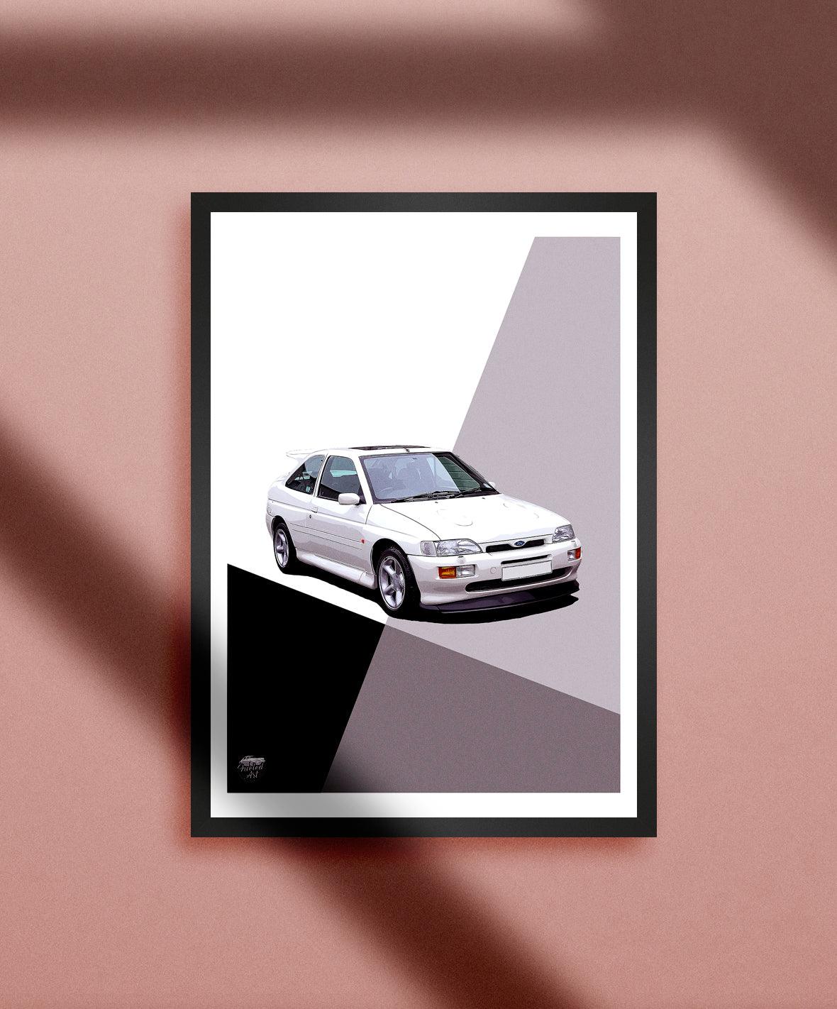 Ford Escort RS Cosworth Print - Fueled.art