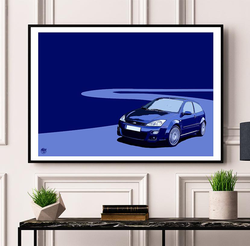 Ford Focus Mk1 RS print - Fueled.art