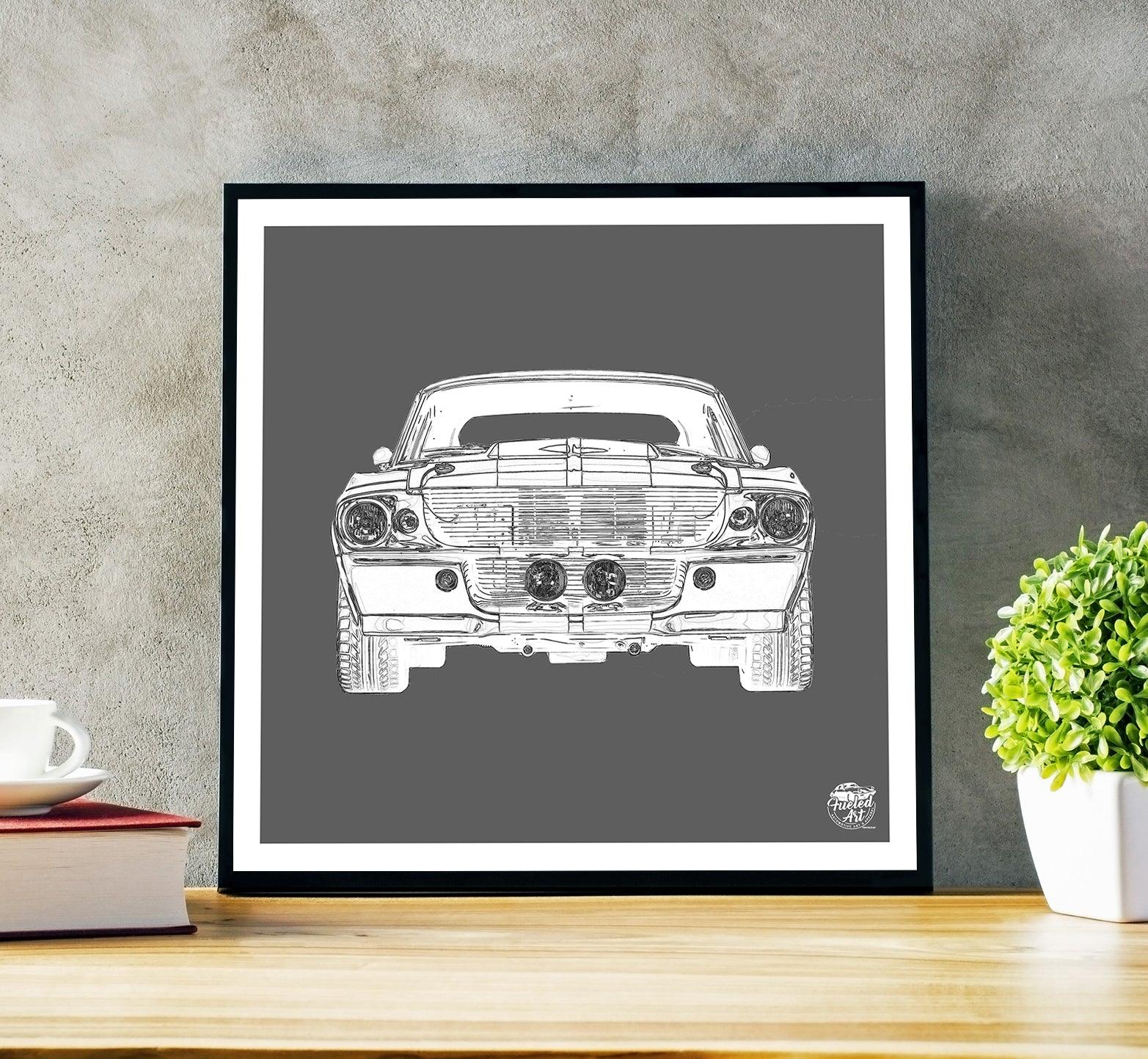 Ford Mustang GT500 Print - Fueled.art