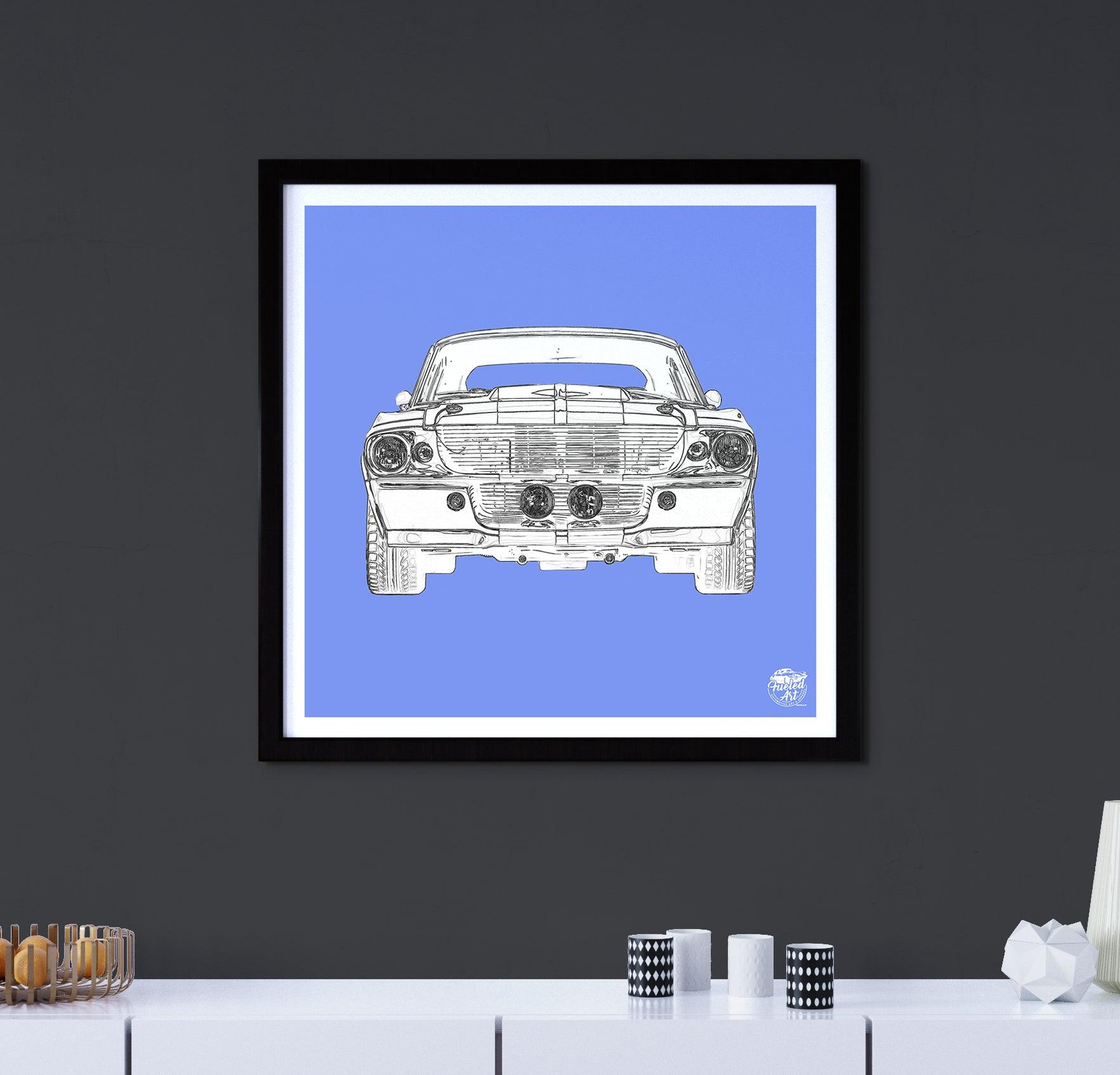 Ford Mustang GT500 Print - Fueled.art