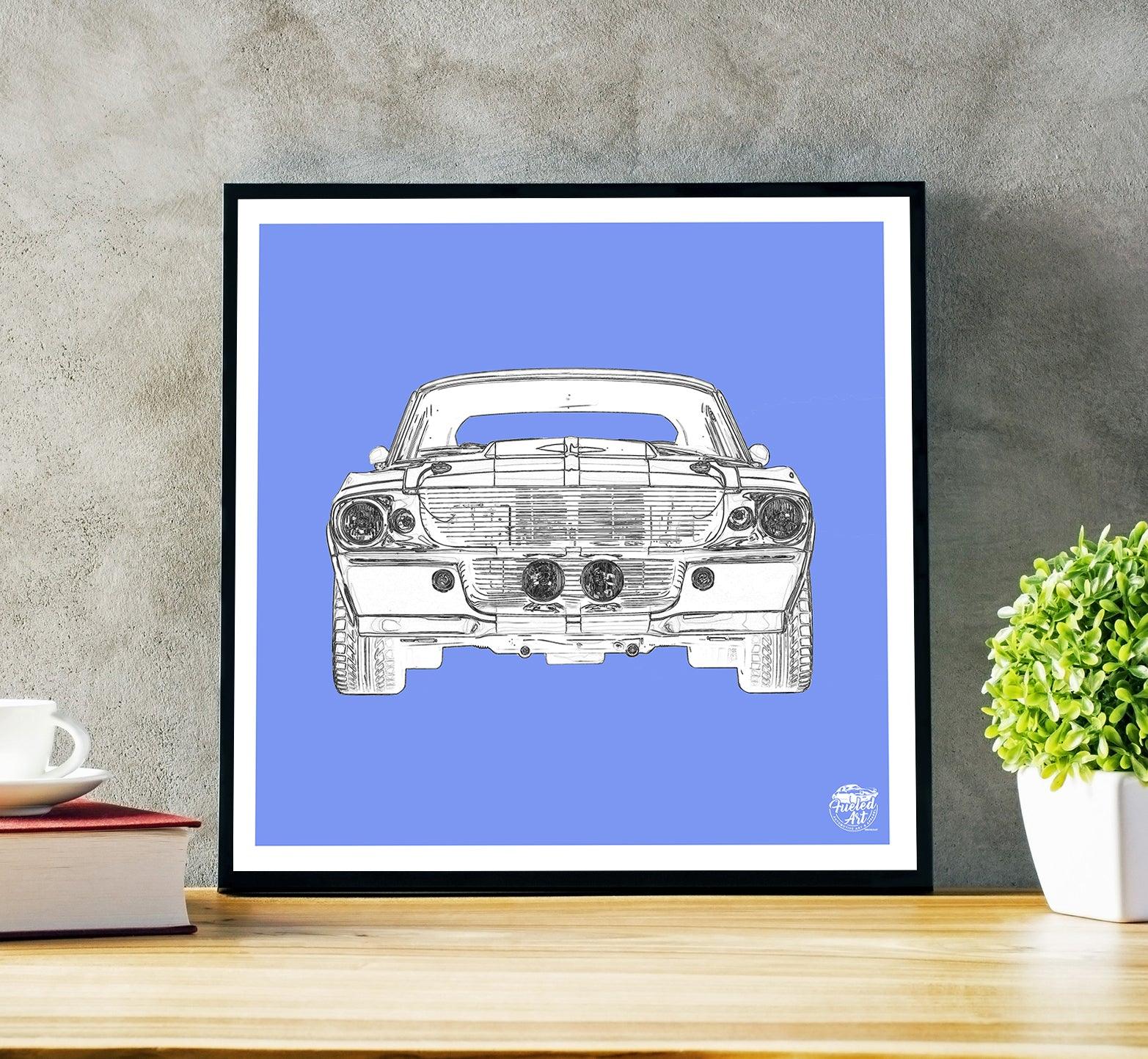 Ford Mustang GT500 Print - Fueled.art