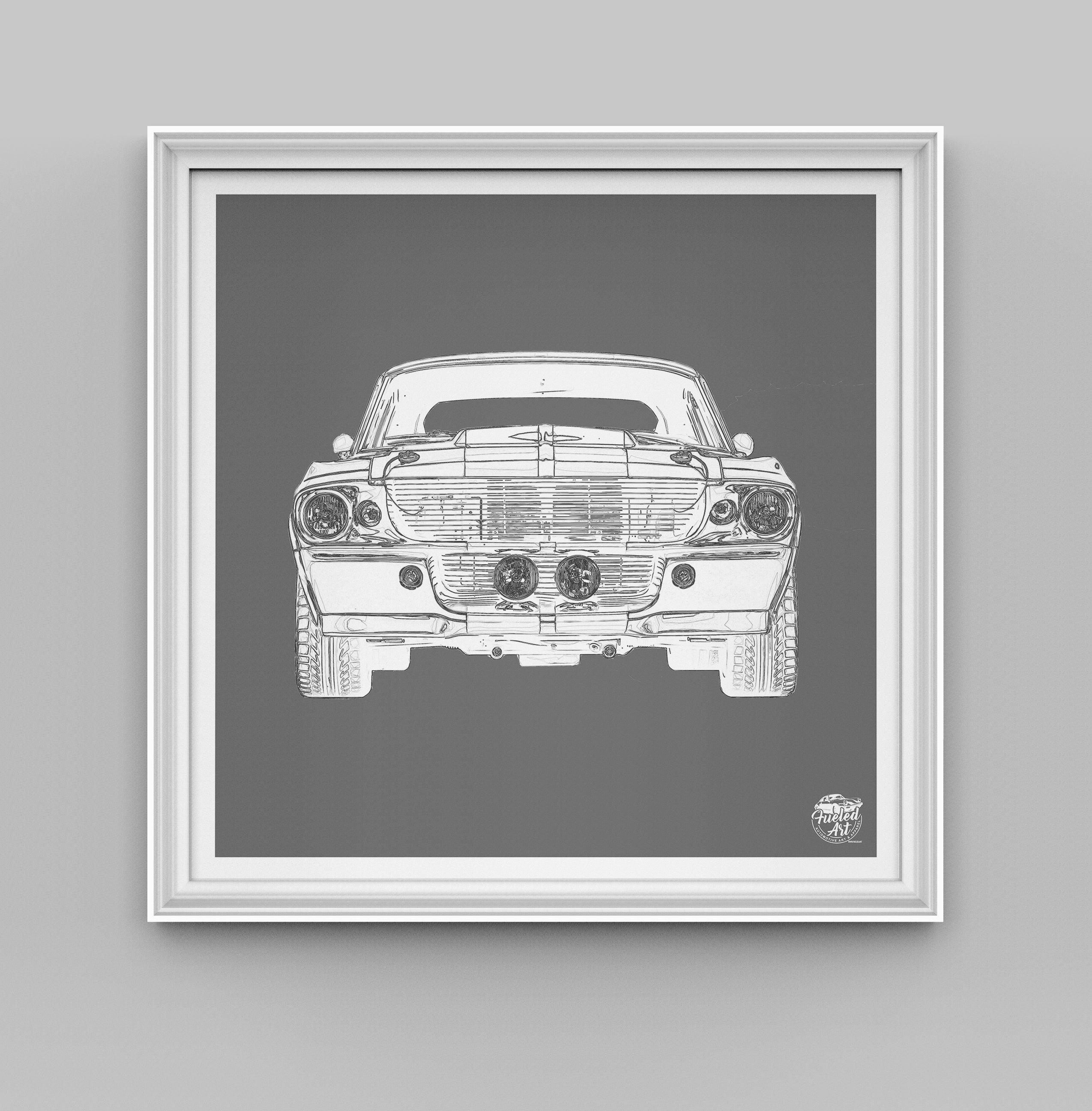 Ford Mustang GT500 Print - Fueled.art