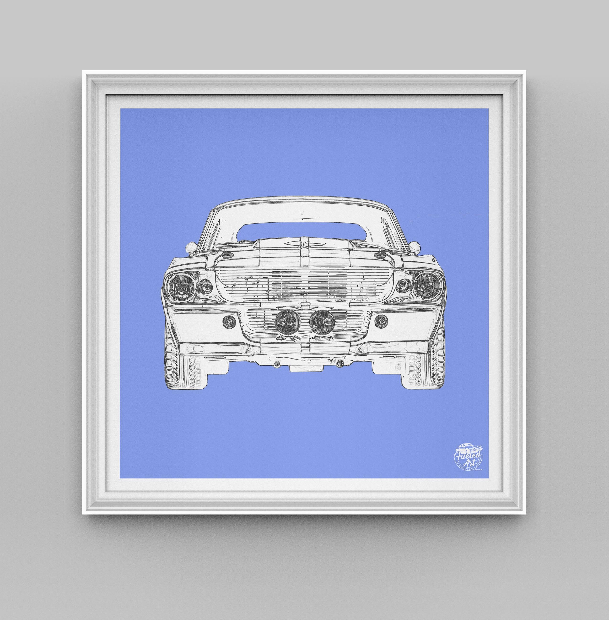 Ford Mustang GT500 Print - Fueled.art