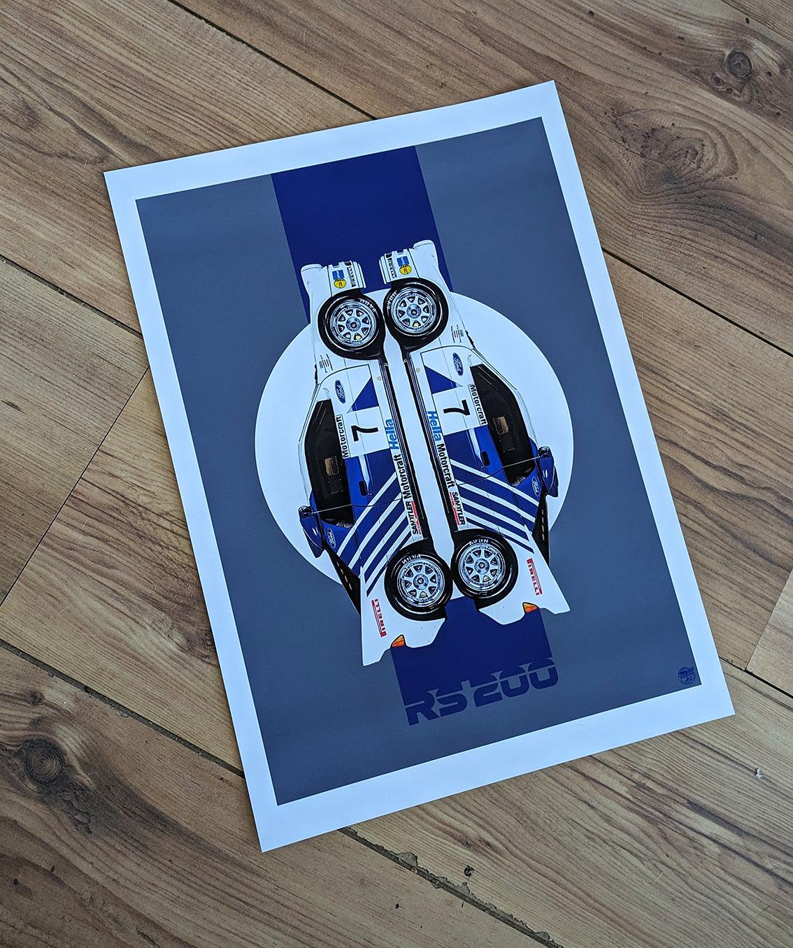 Ford RS200 print - Fueled.art