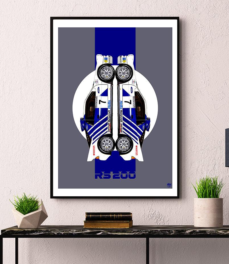 Ford RS200 print - Fueled.art