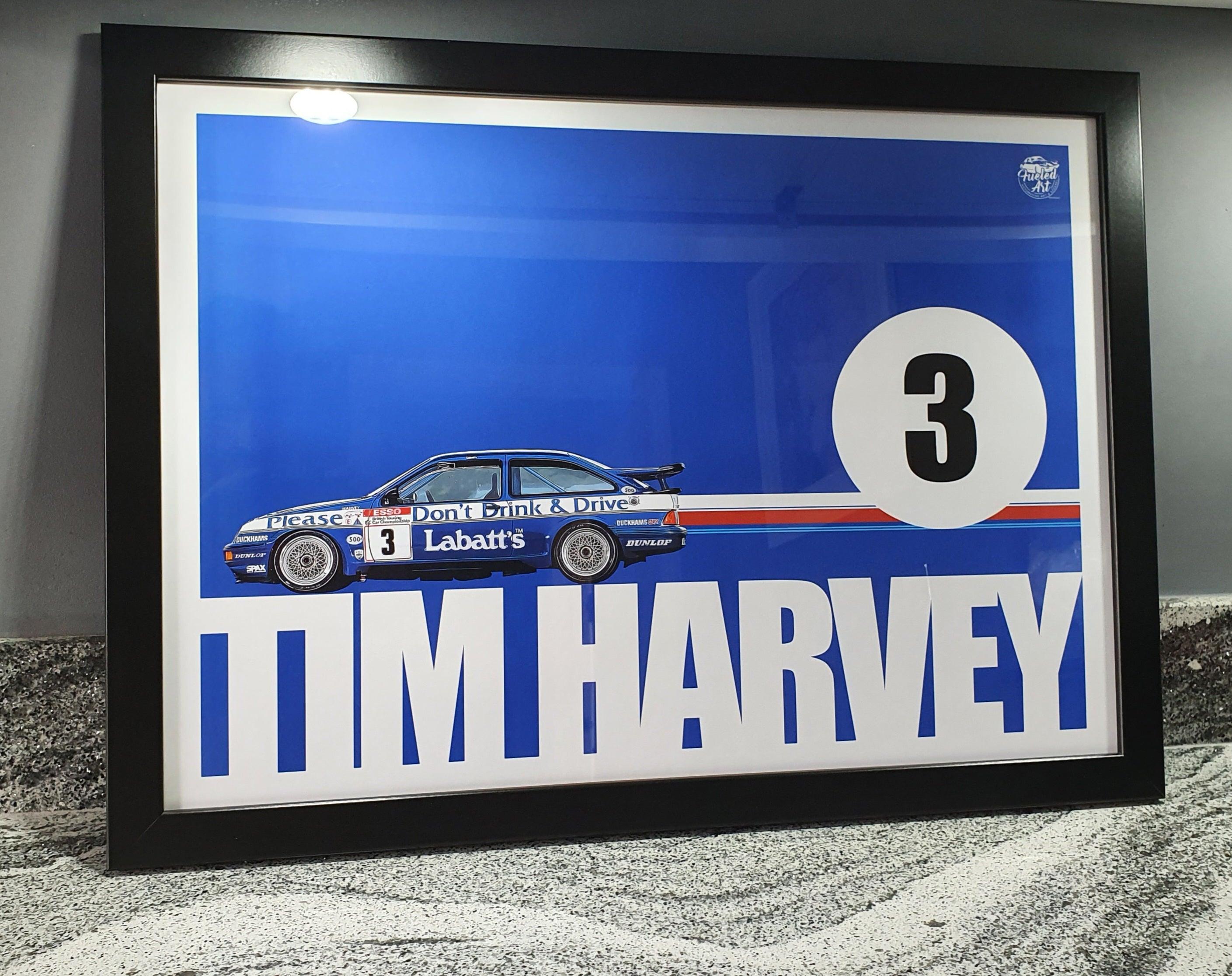 Ford Sierra Cosworth BTCC Tim Harvey Print - Fueled.art