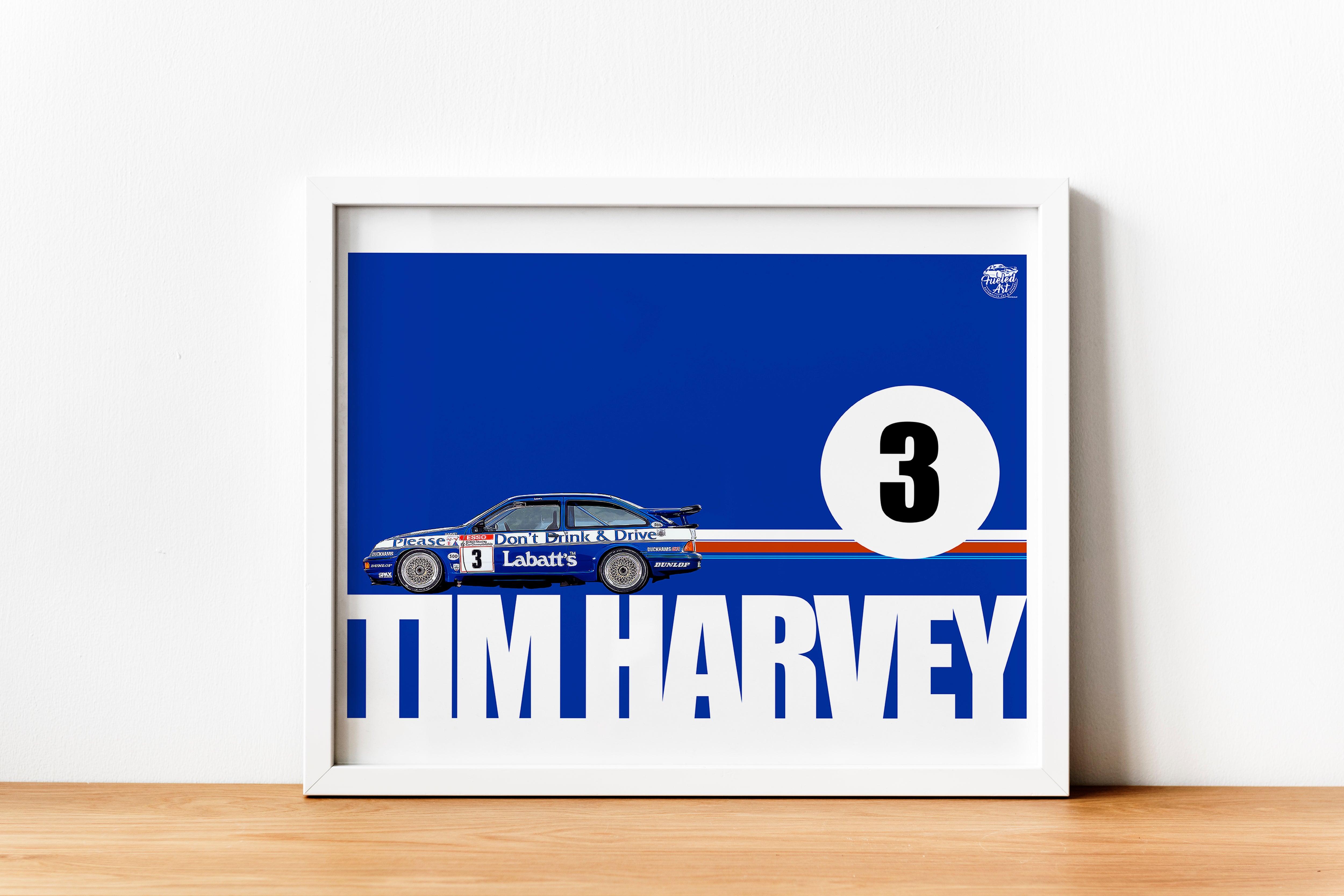 Ford Sierra Cosworth BTCC Tim Harvey Print - Fueled.art