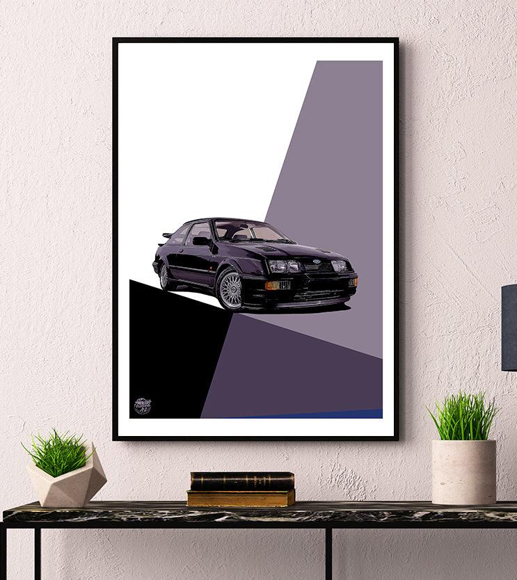 Ford Sierra RS500 Cosworth print - Fueled.art