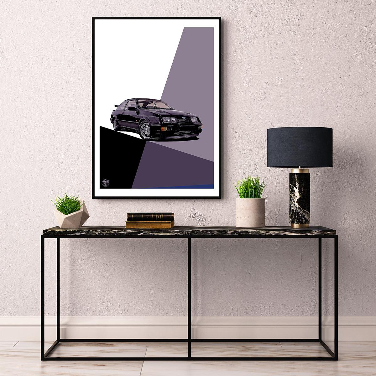 Ford Sierra RS500 Cosworth print - Fueled.art