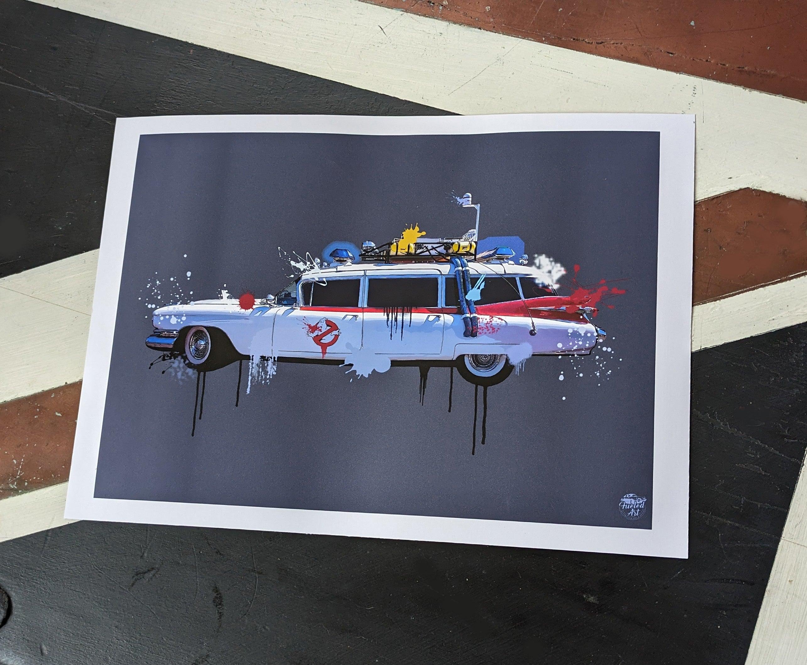 Ghostbusters Ecto 1 Print - Fueled.art