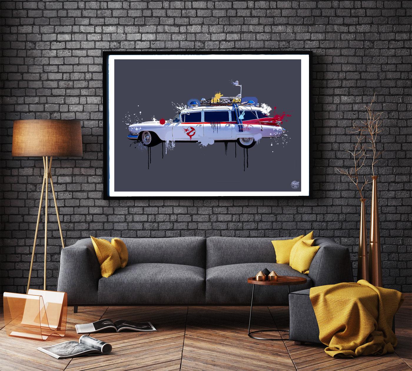 Ghostbusters Ecto 1 Print - Fueled.art