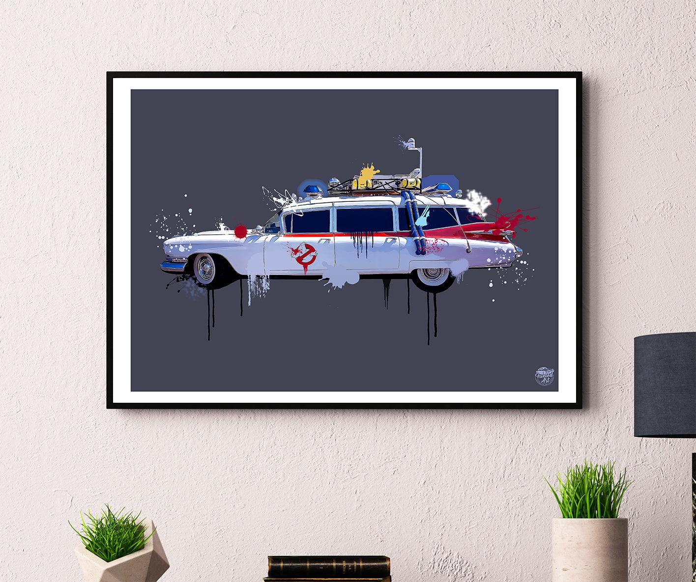 Ghostbusters Ecto 1 Print - Fueled.art