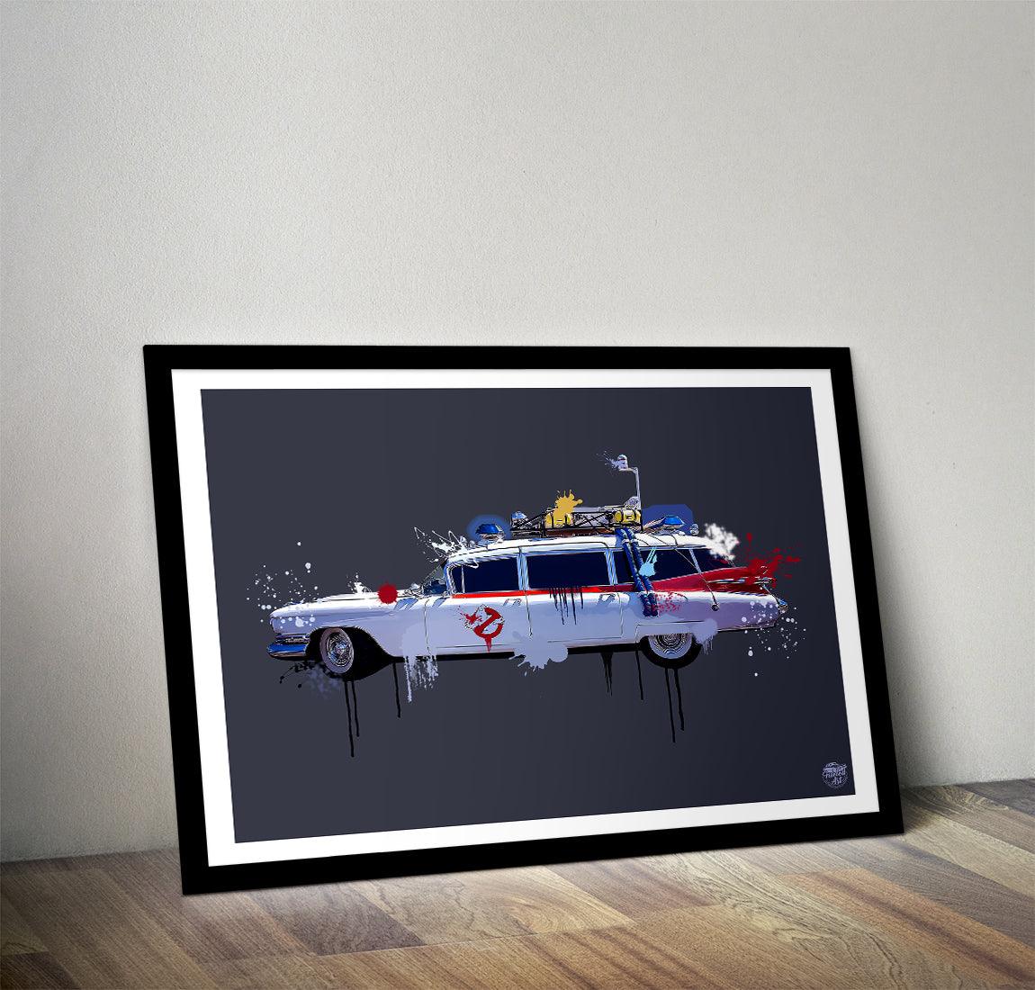 Ghostbusters Ecto 1 Print - Fueled.art