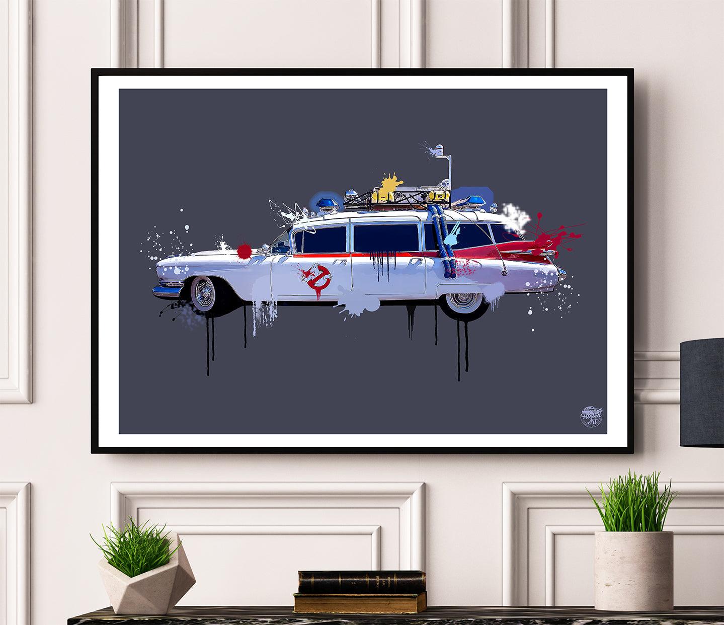 Ghostbusters Ecto 1 Print - Fueled.art