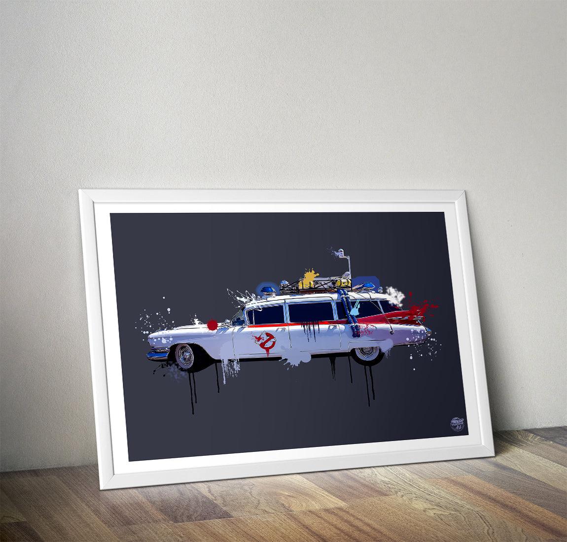 Ghostbusters Ecto 1 Print - Fueled.art