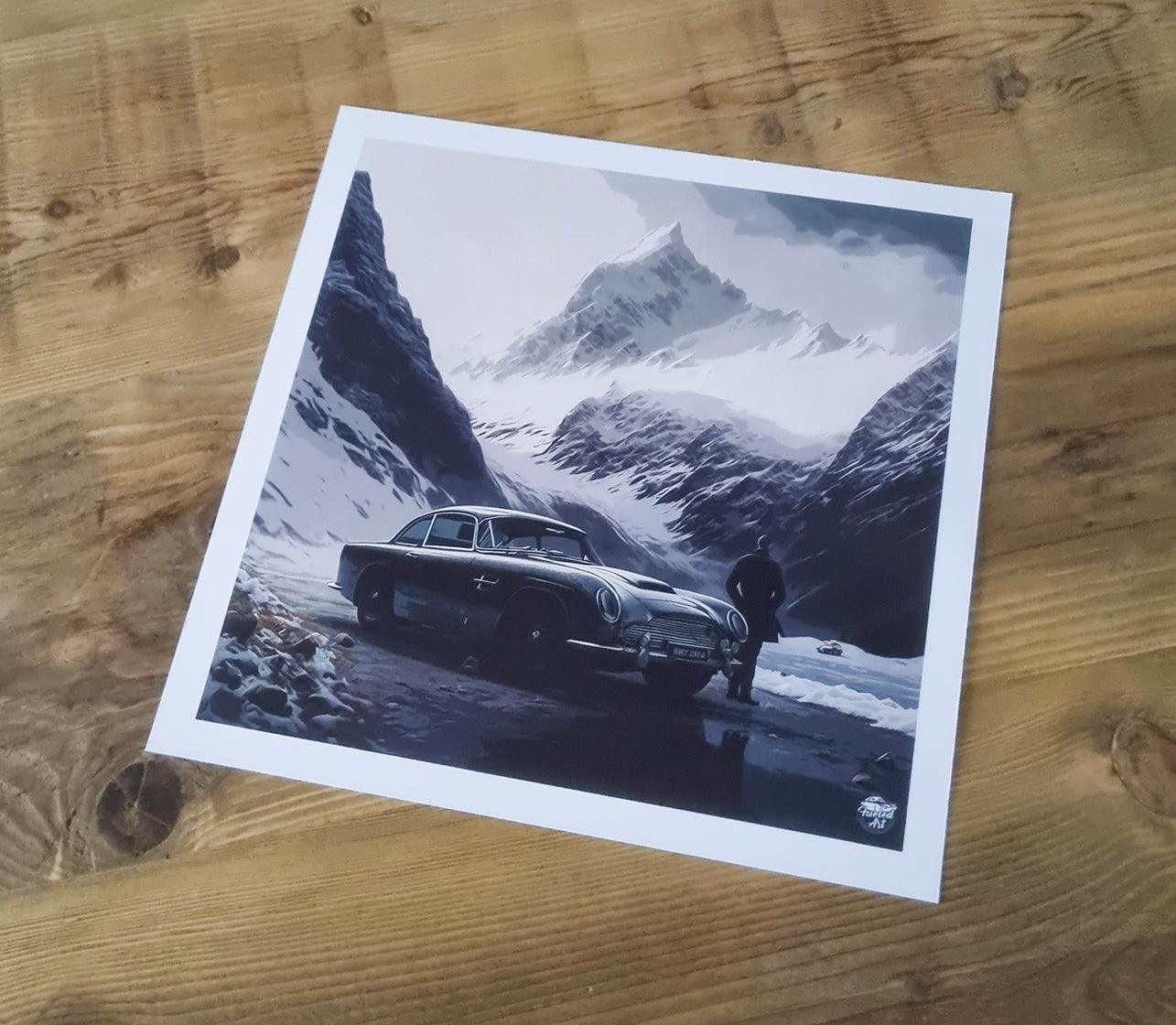 James Bond Aston Martin DB5 print - Fueled.art