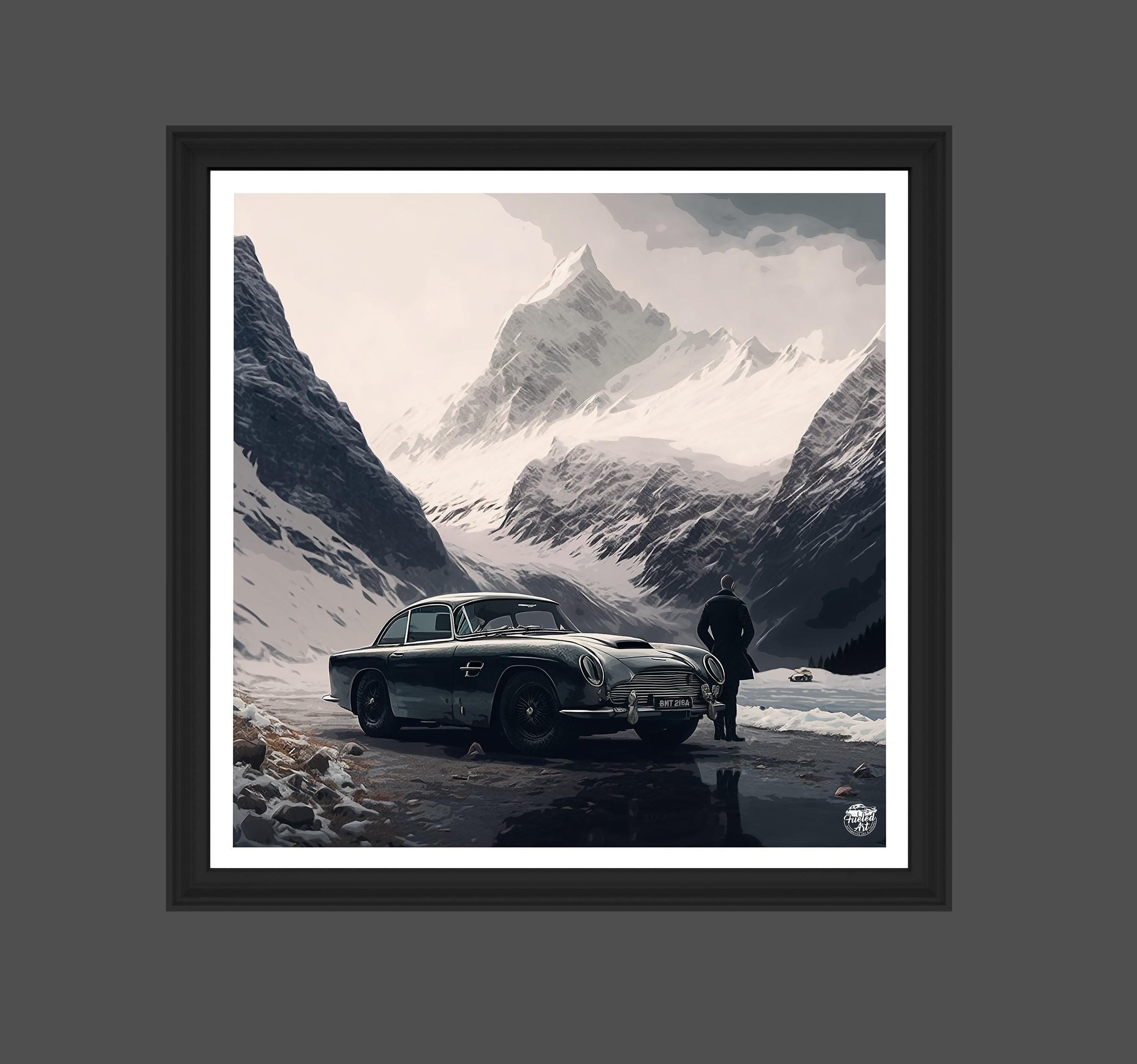 James Bond Aston Martin DB5 print - Fueled.art