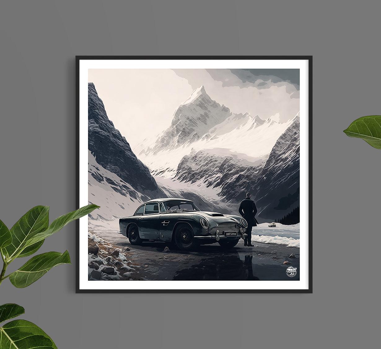 James Bond Aston Martin DB5 print - Fueled.art