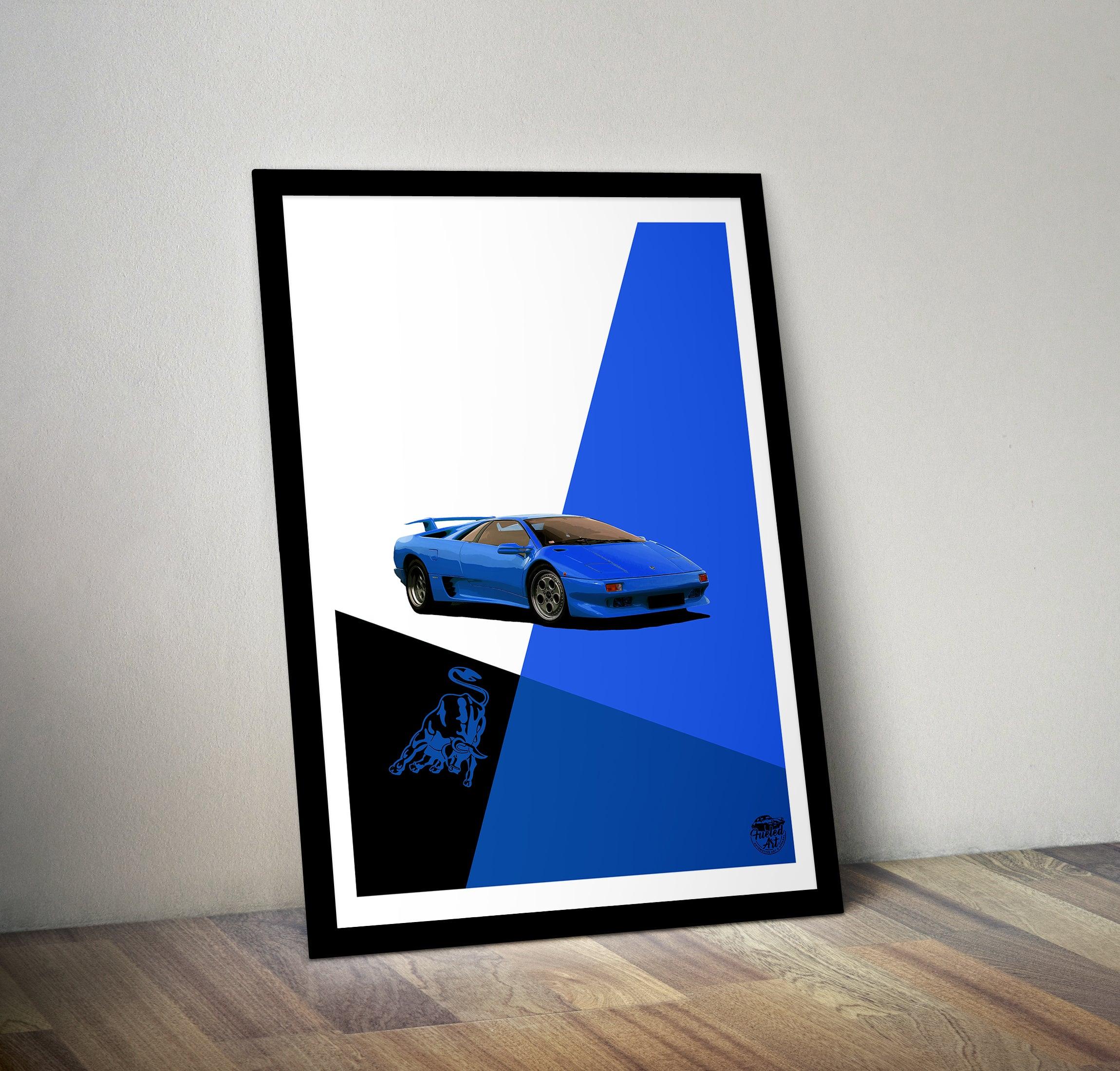 Lamborghini Diablo Print - Fueled.art